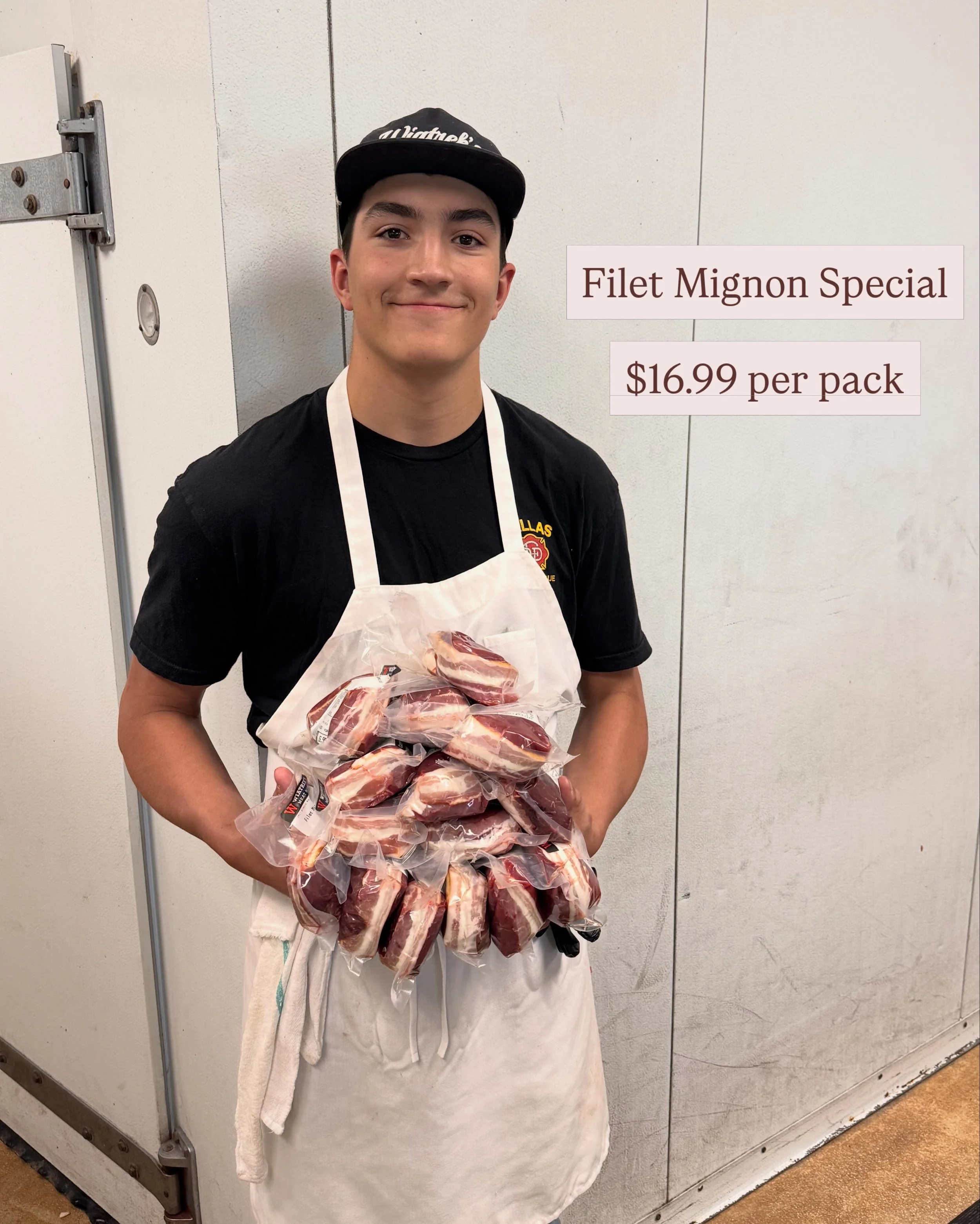 🔥 Mother&rsquo;s Day dinner deal alert! 🔥
Get 2 fresh bacon-wrapped filet mignons for just $16.99 🥩🥓

Fresh cut, full of flavor, and ready for the grill. These filets are 6-8oz each. 
Available now at both locations &mdash; stop by while supplies