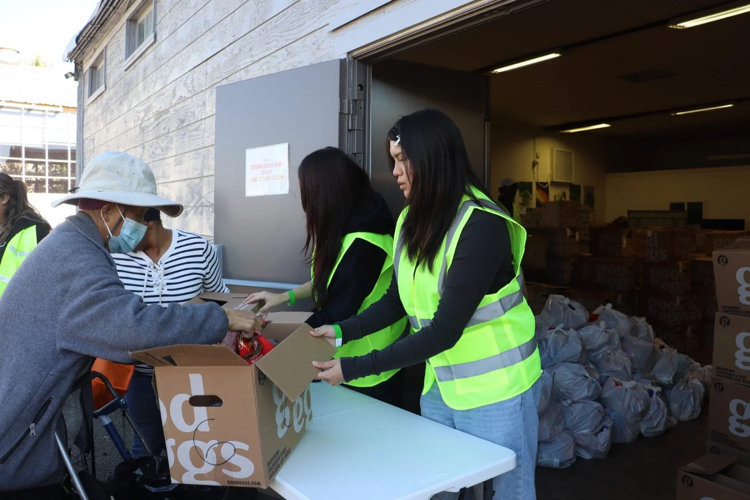 Holiday Meal Drive food distribution