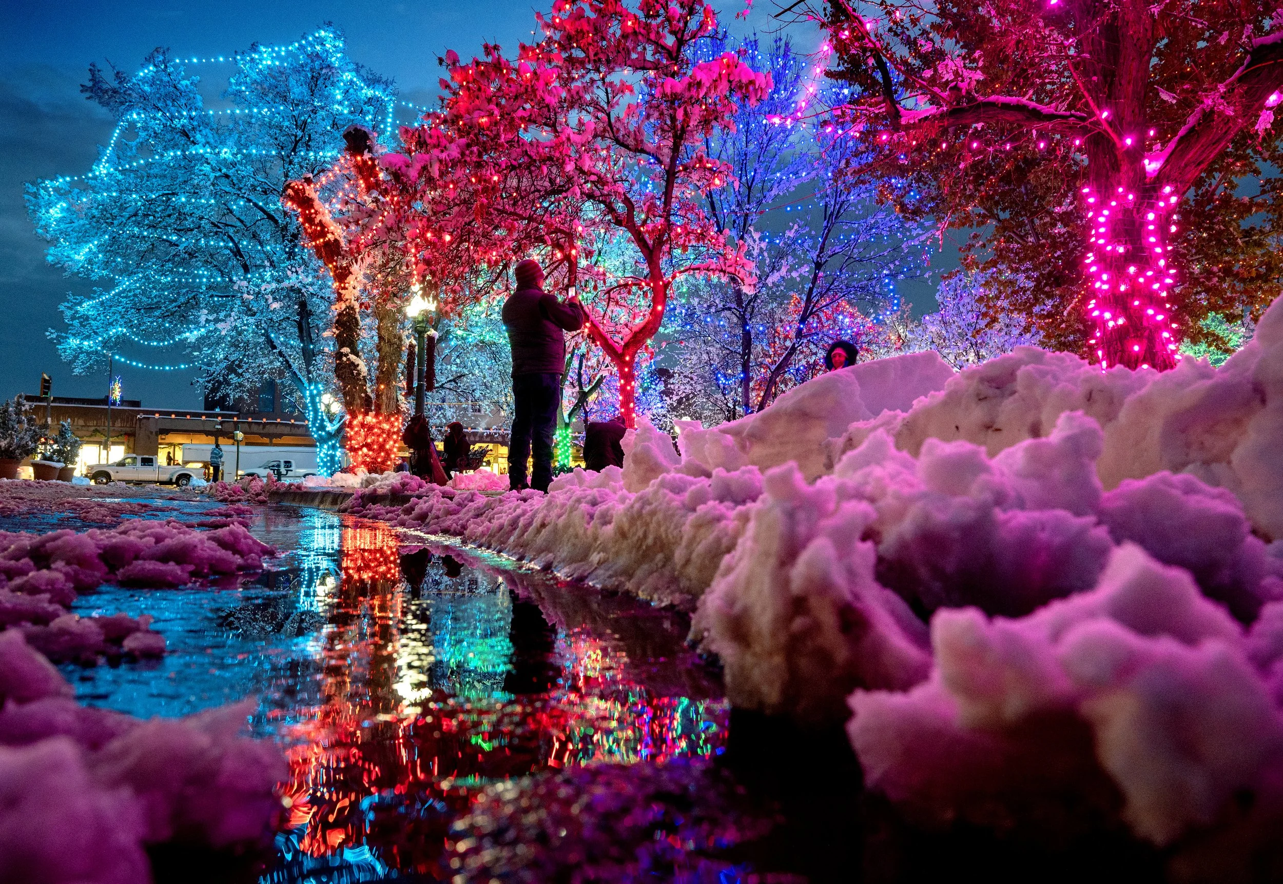 Christmas Lights in Santa Fe