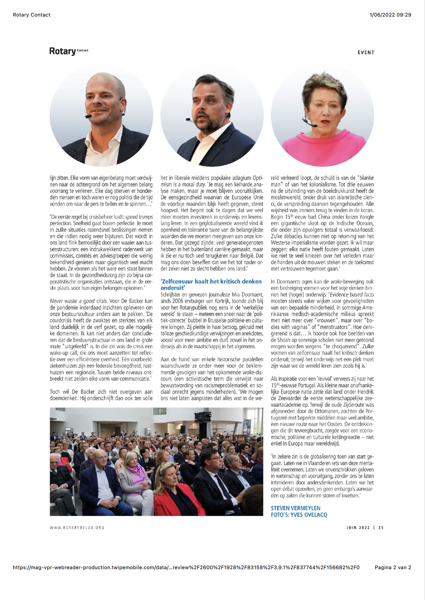 Rotary Contact Facetime 2022