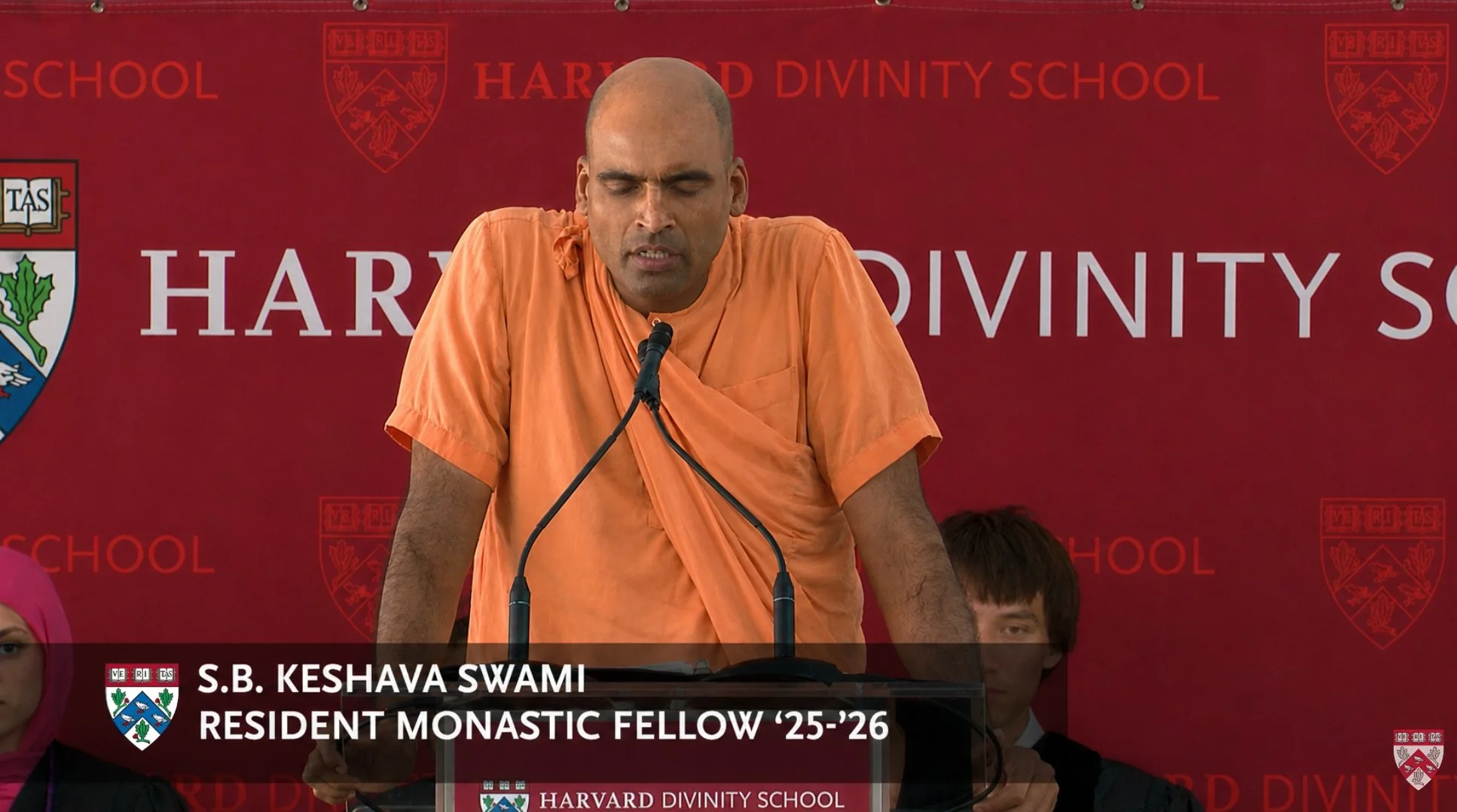 Speaking at the 2026 Harvard Divinity School Multireligious Commencement Service
