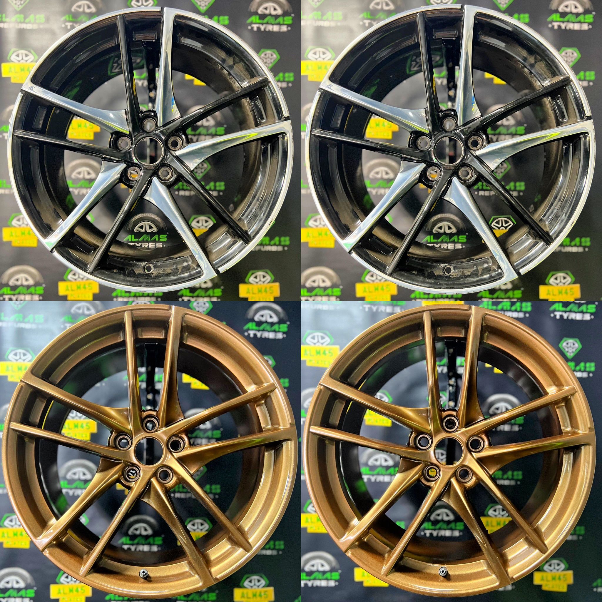 A Big Change from silver and black to Bronze for our customer