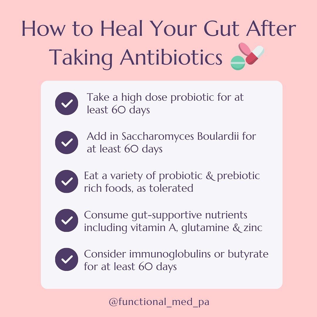 💊 Did you know that just 1 round of oral antibiotics can decrease the bacterial diversity of your gut thus, causing a significant (negative) shift in your microbiome? 

🫣 To make matters even worse, some studies show that it may take over 1 year fo