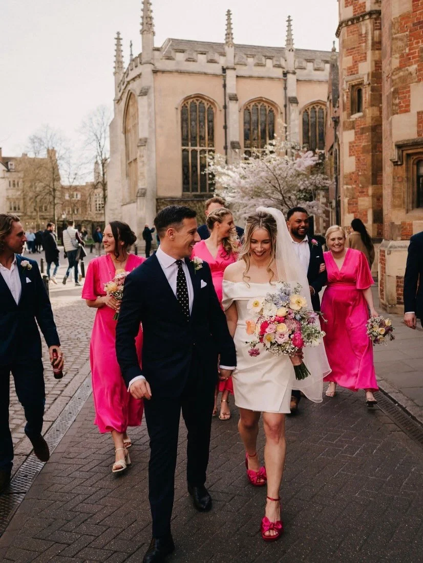 The Bells 🕊️🔔✨

The end of March marked ONE YEAR since the EPIC Cambridge wedding of Max and Ellys. And what a wedding it was! 😍

Stylish, fun and full of the joys of Spring! 🌸
It&rsquo;s one of those weddings where you wish you were a guest! 🌾?