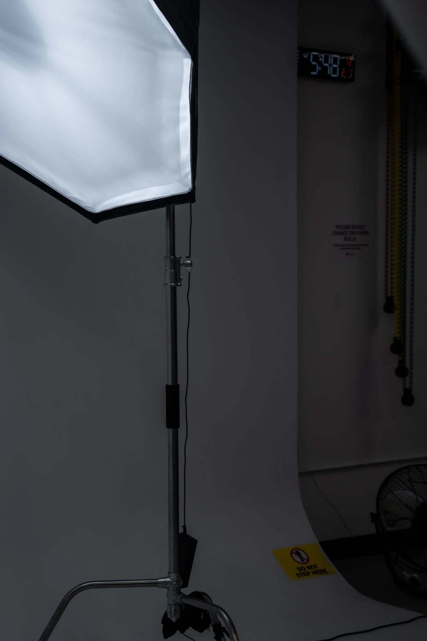 softbox in photography studio