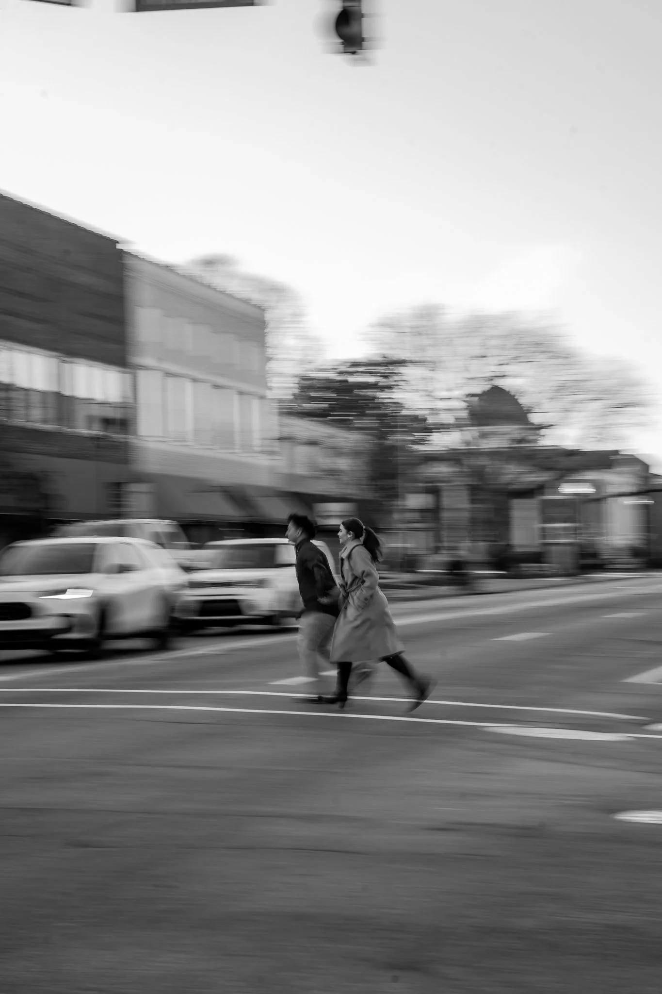 hartwood-wedding-venue-selma-nc-engagement-session-black-and-white-crosswalk.jpg