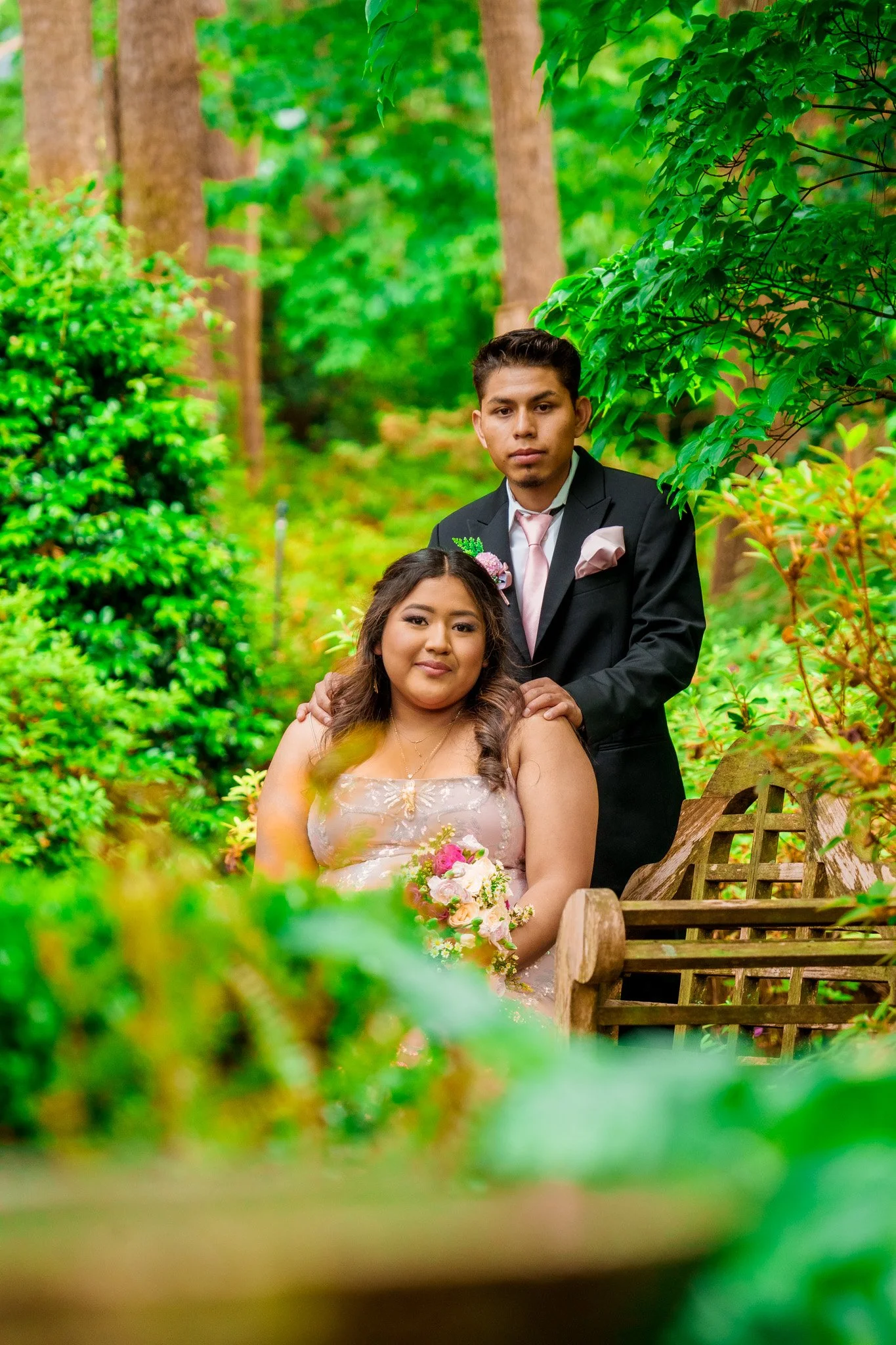 A Romantic Prom Session at WRAL Azalea Gardens | Raleigh, NC