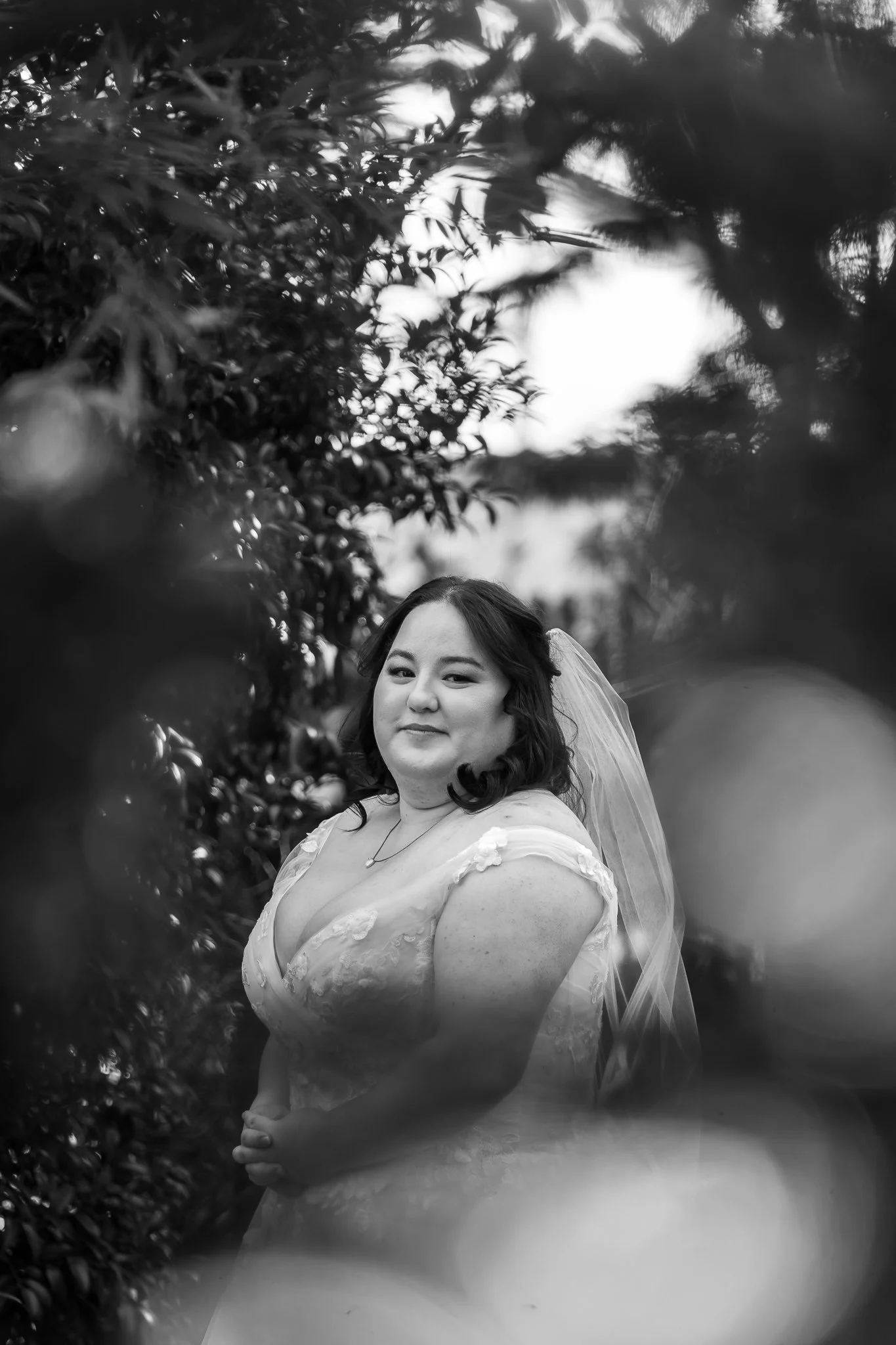 jc-raulston-arboretum-raleigh-nc-bridal-portraits-black-and-white-foreground.jpg