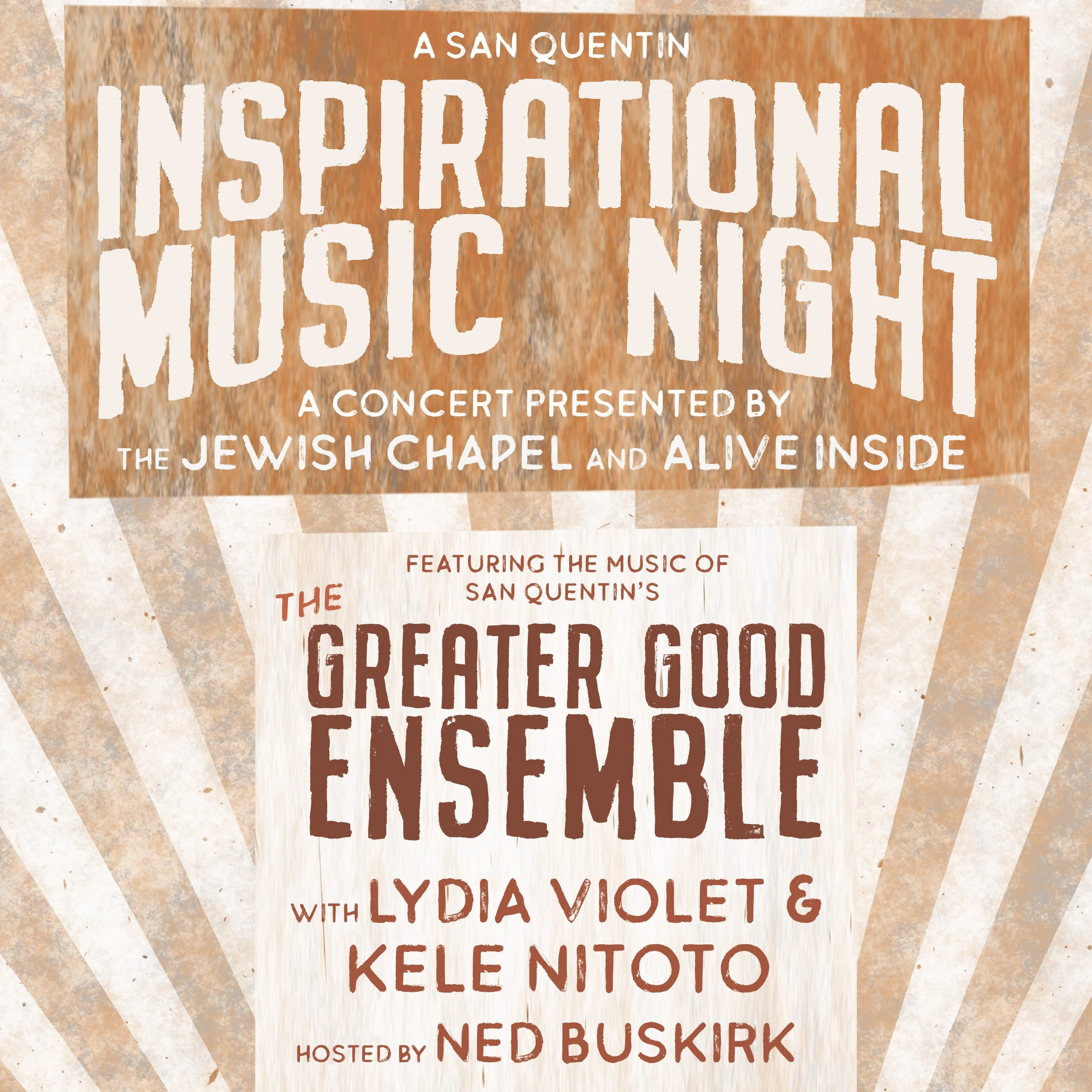 Alive Inside Presents: an Inspirational Music Night in Collaboration with San Quentin’s Jewish Chapel &amp; the Greater Good @ San Quentin