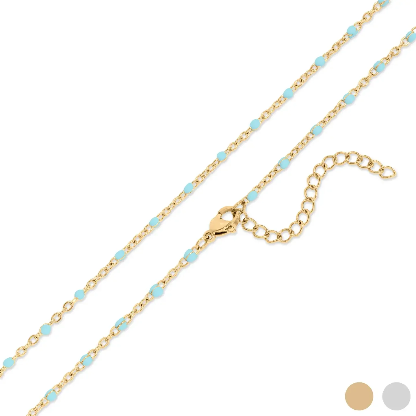 Turquoise Dot Necklace