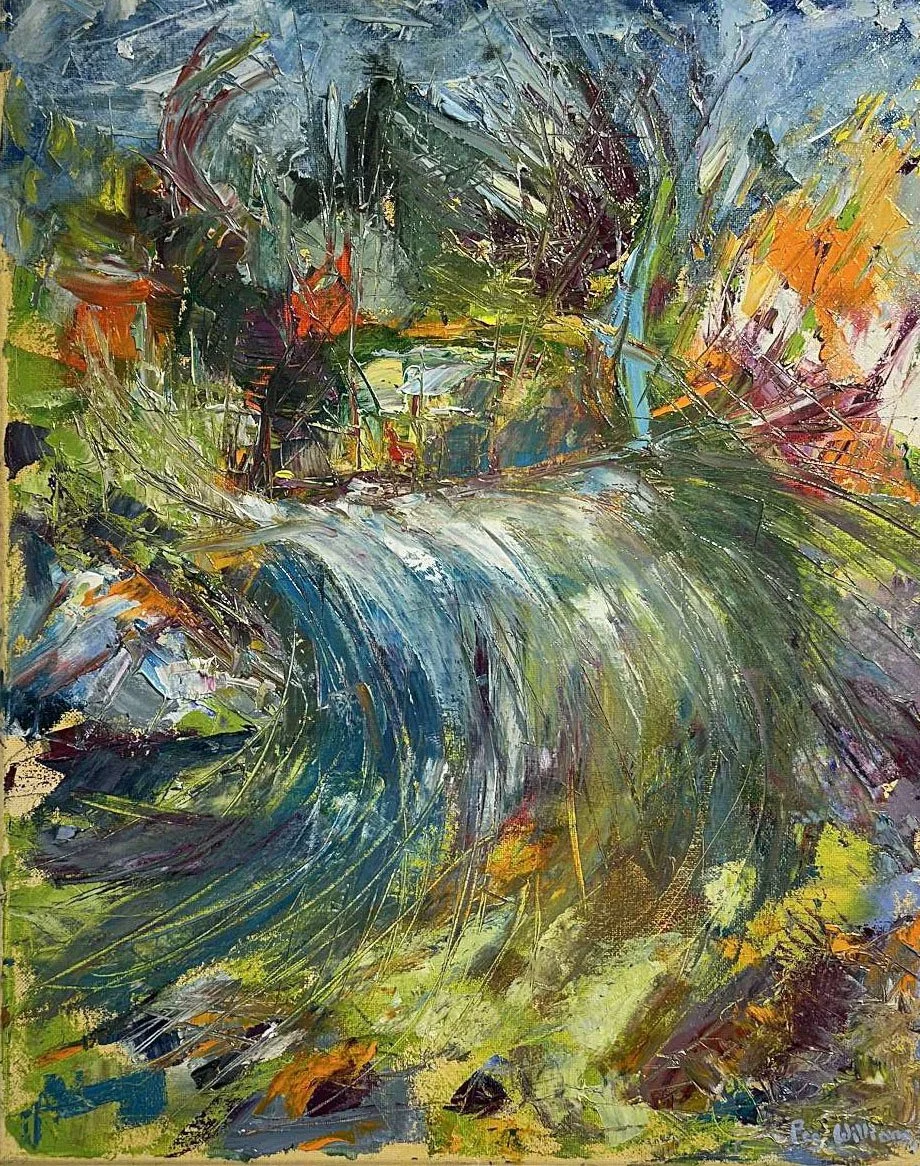  Splash Dance  Oil on Canvas 20"x16"