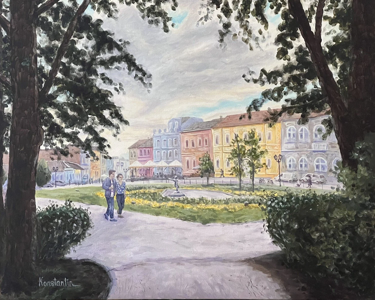  In Novi Sad  
Acrylic on deep edge canvas 24"x30"