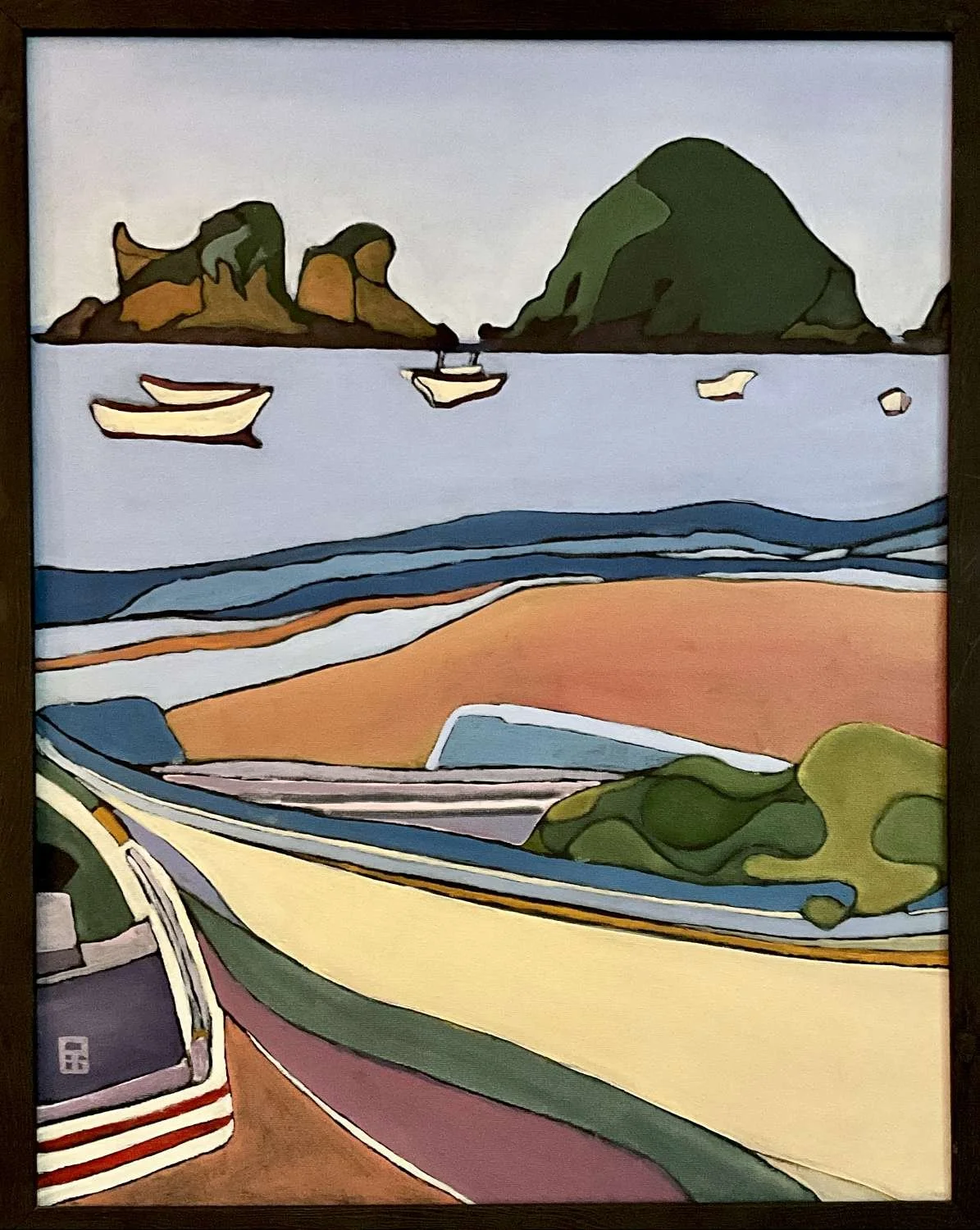  Fishing Boats, Melaque, Mexico  Oil on Canvas 16"x20"