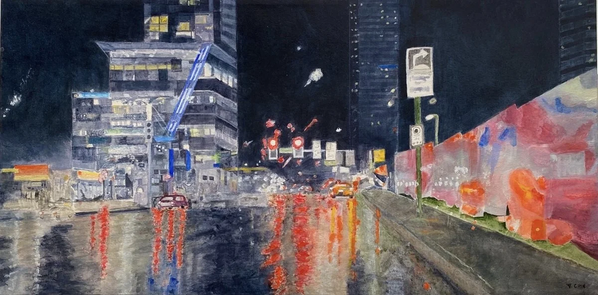  Progress  
Acrylic on Gallery Canvas 12" x 24" 