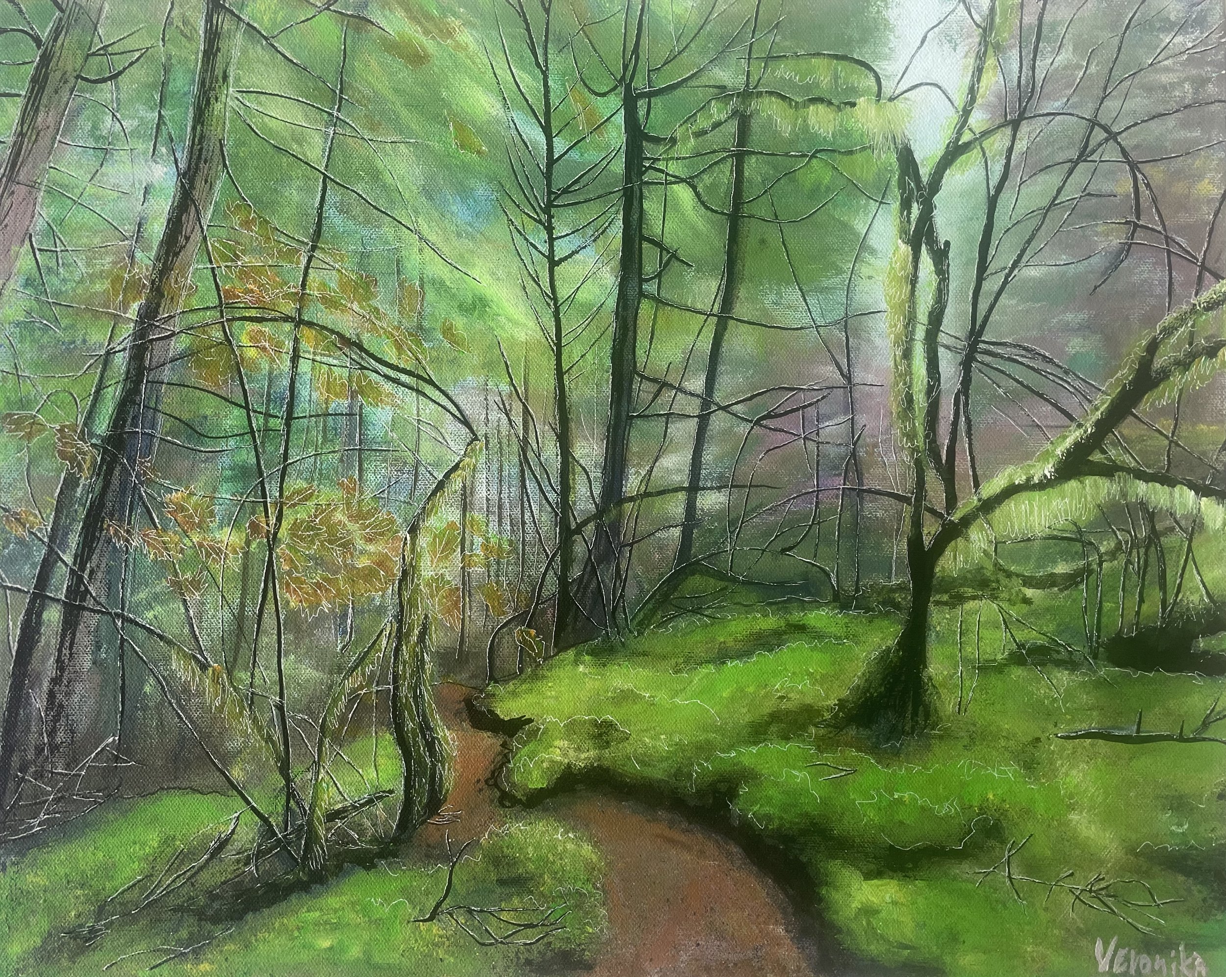  Beautiful Vancouver Island  
Acrylic on Canvas 16"X20"