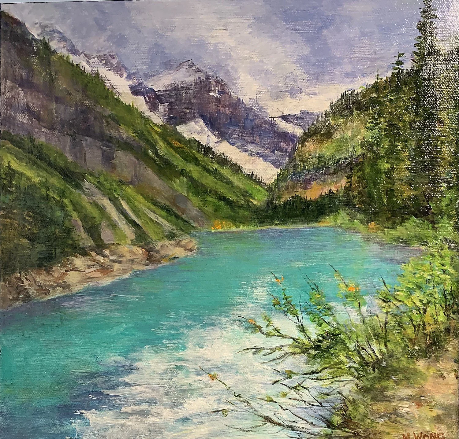  Crown Jewel 
 Acrylic on Gallery Canvas 12"x12"