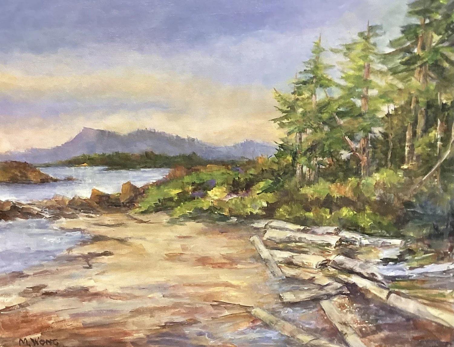  West Coast Splendour 
 Acrylic on Canvas Board 12"x16"