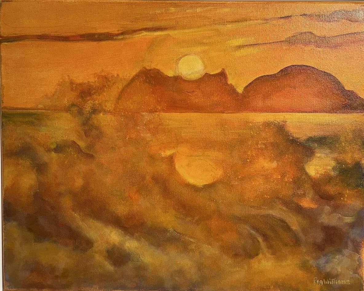  Fire Down Below  Oil on Canvas 16"x20"