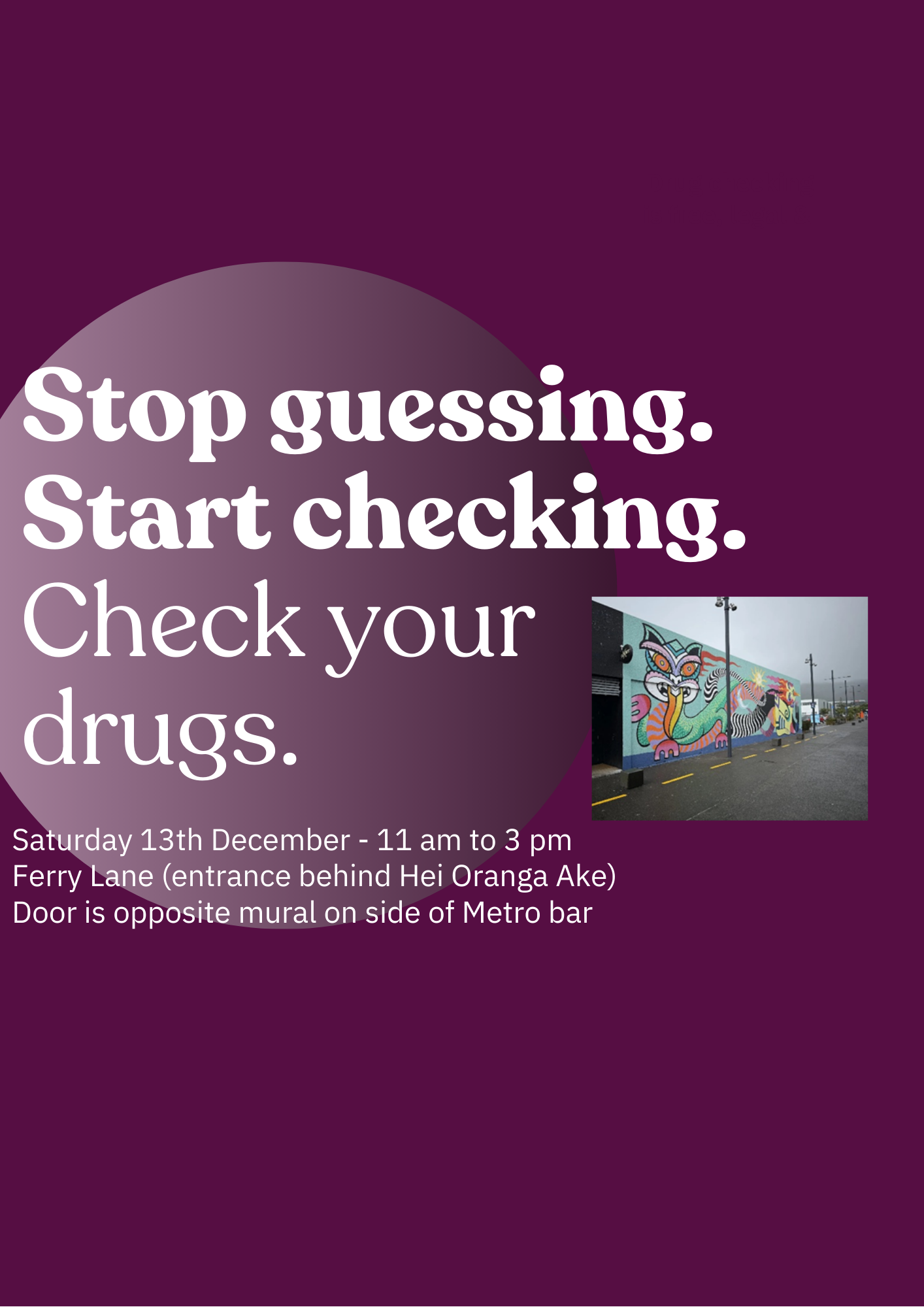 FREE Drug Checking Clinic