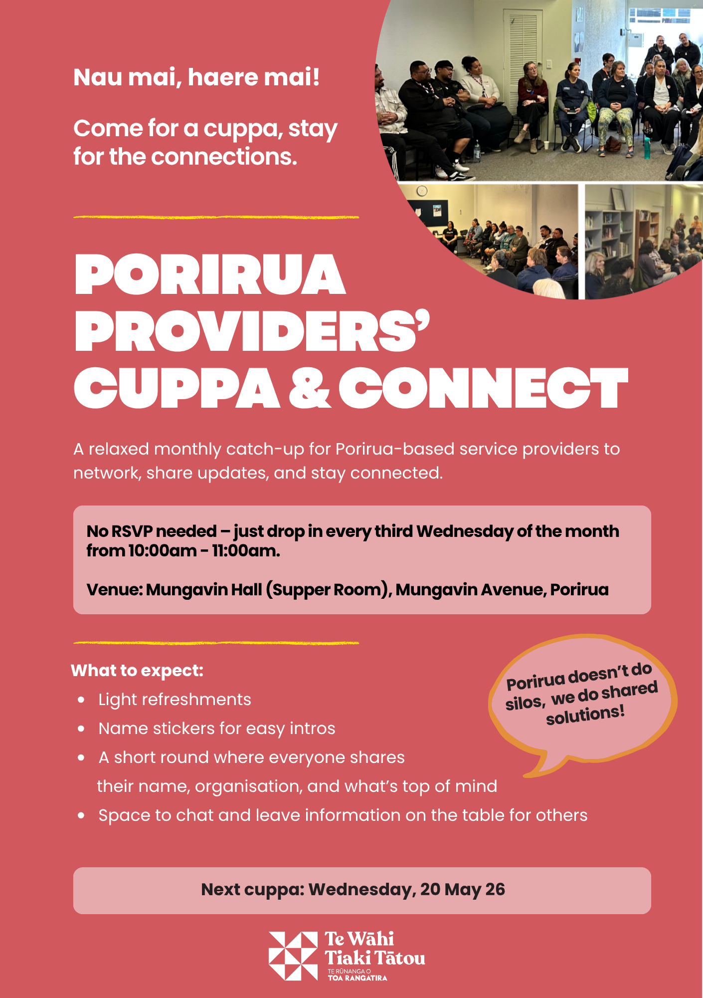 Porirua Providers’ Cuppa &amp; Connect (Copy)