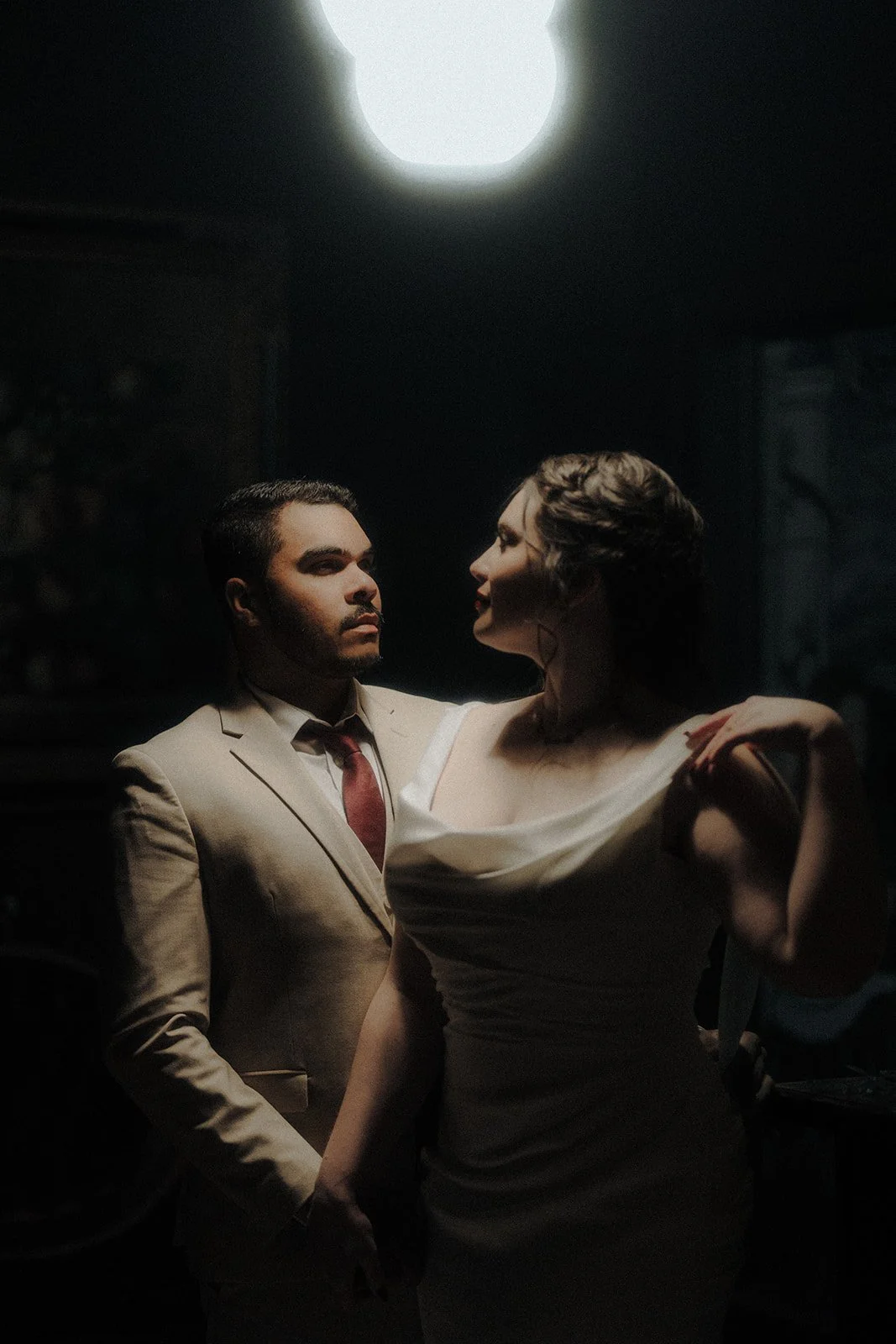 Moody Wedding Portraits at Pickett Place in Florence, 