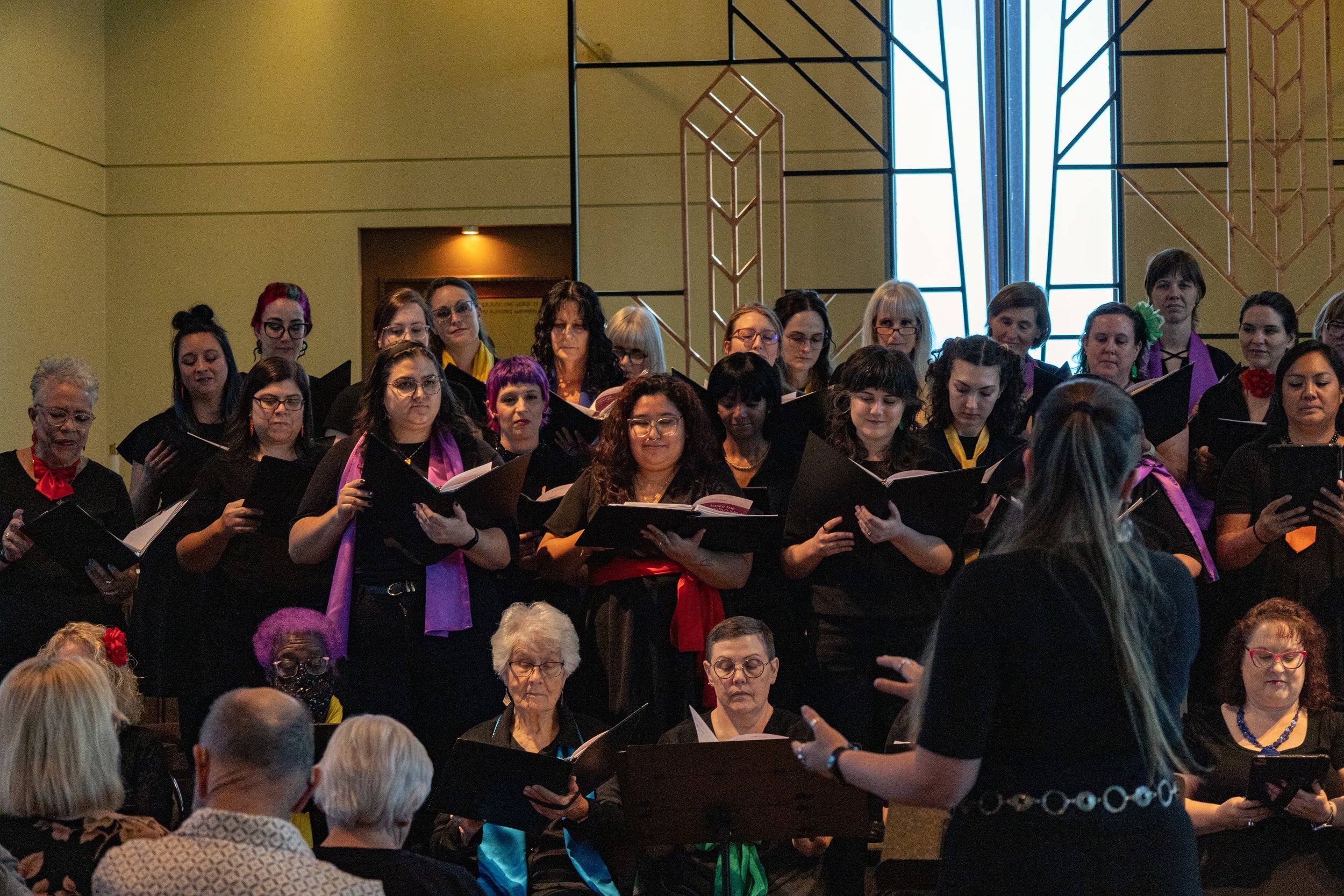 Singers performining