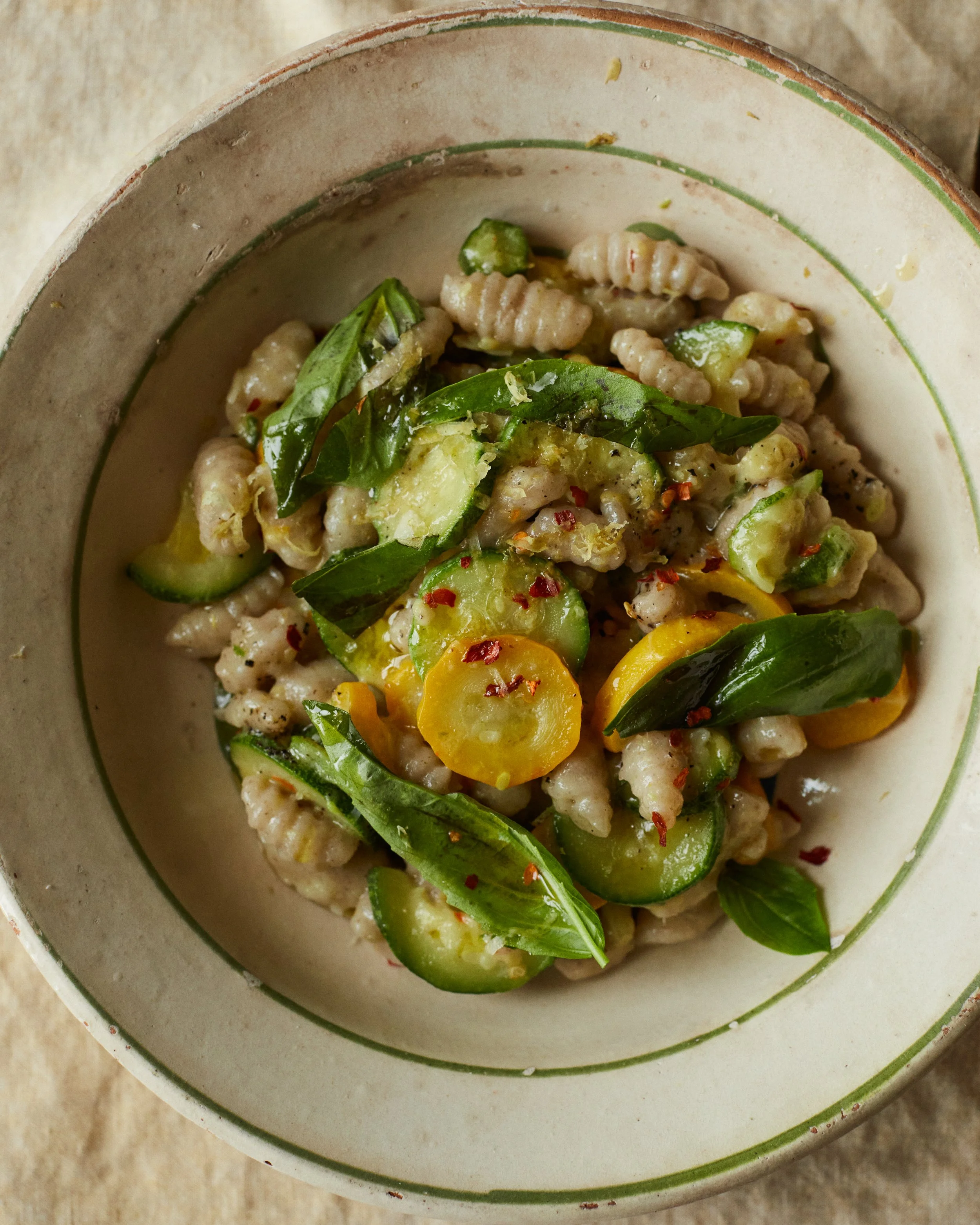 Courgette pasta — JULIUS ROBERTS