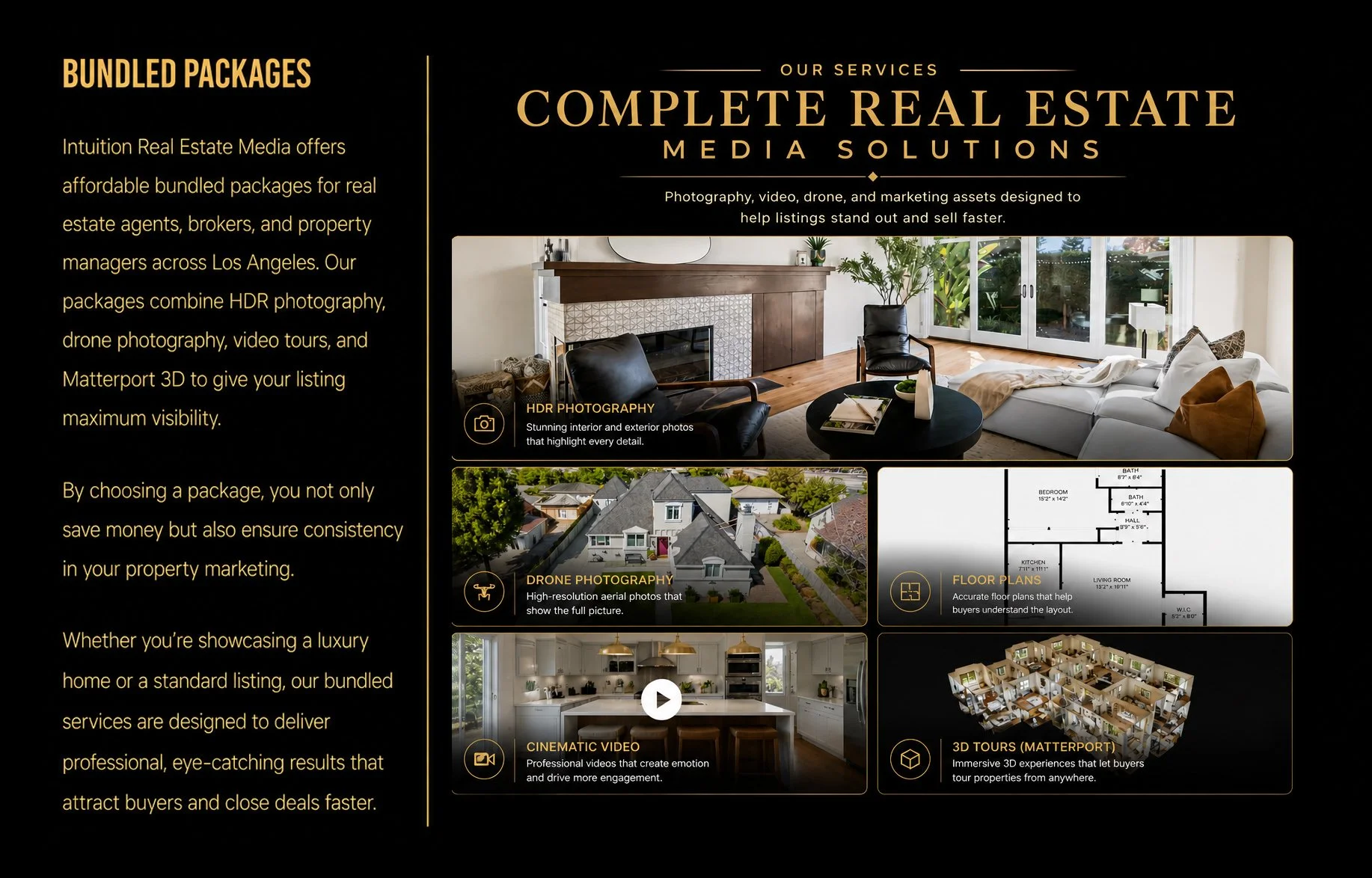 Bundled Real Estate Packages Photography Los Angeles