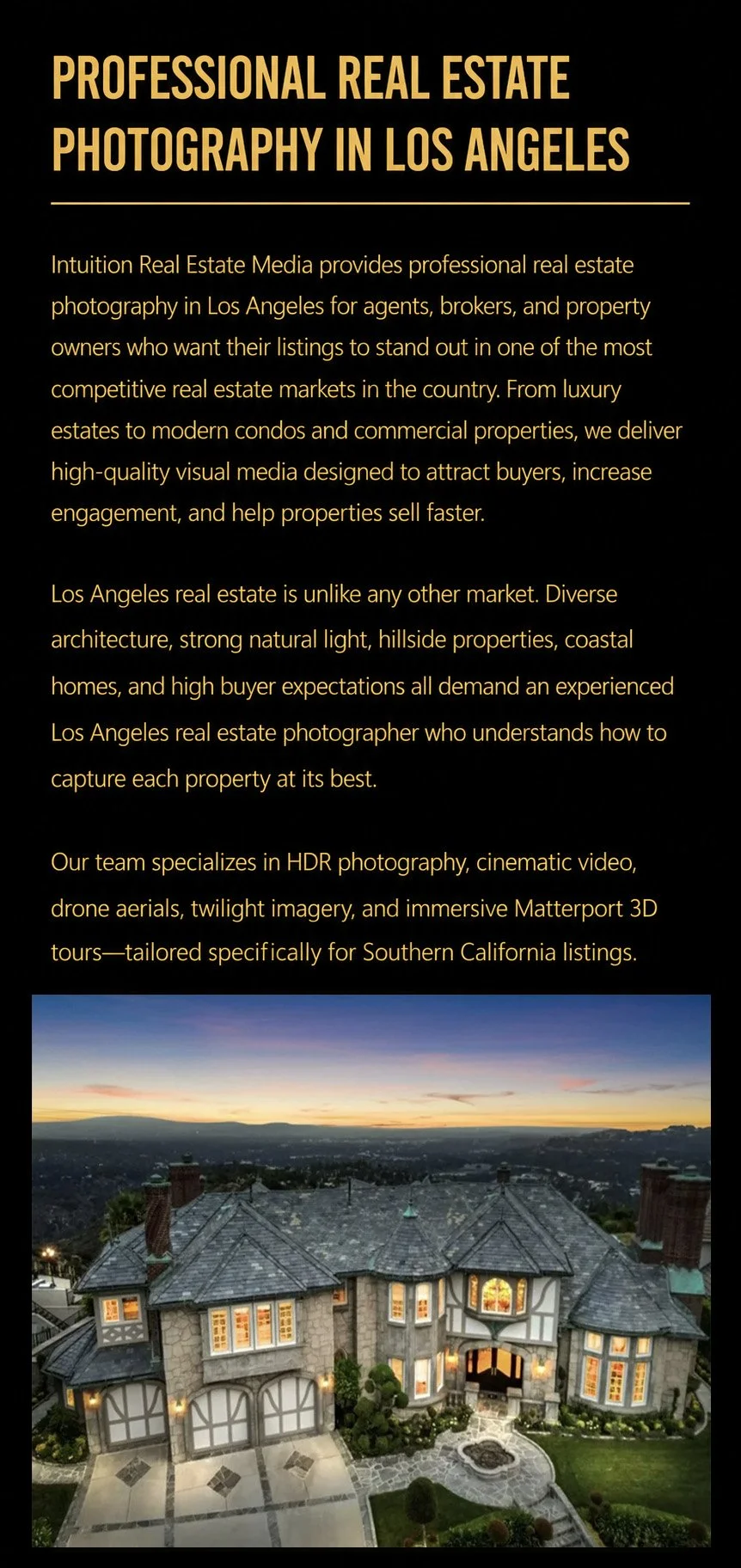 Luxury Mansion Twilight Photography Real Estate Los Angeles