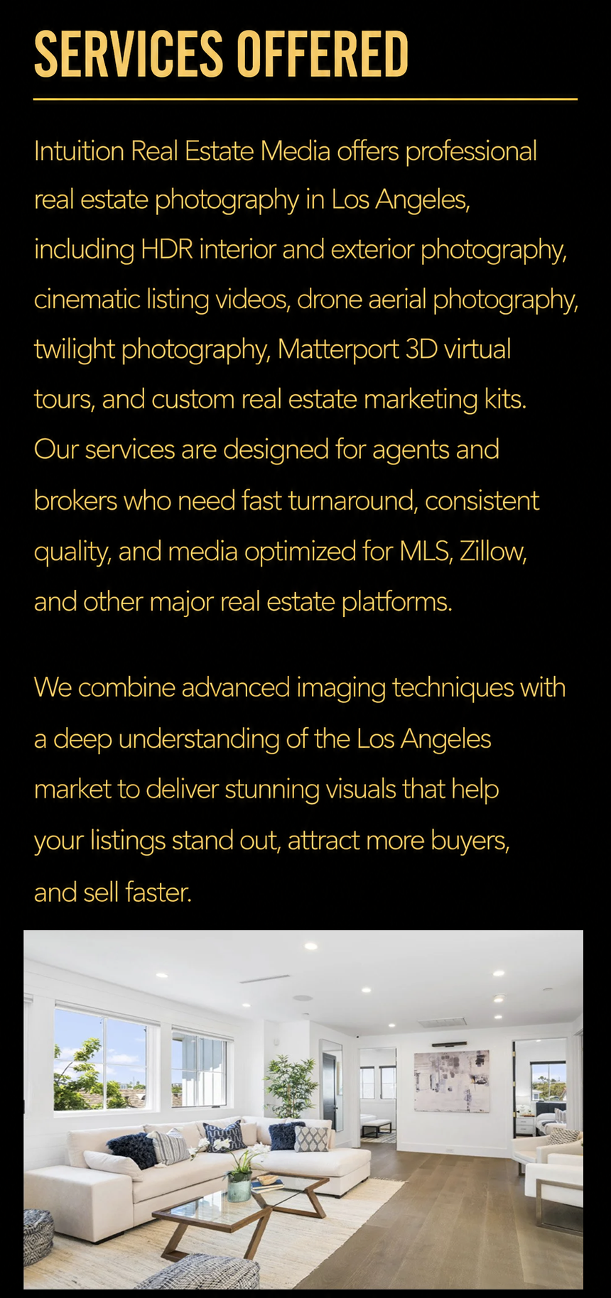 Luxury Real Estate Photography Malibu Intuition