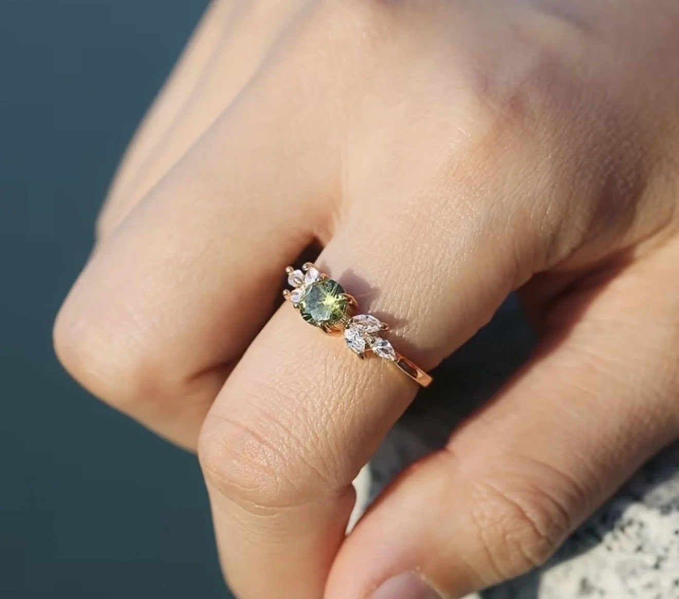 Peridot ring