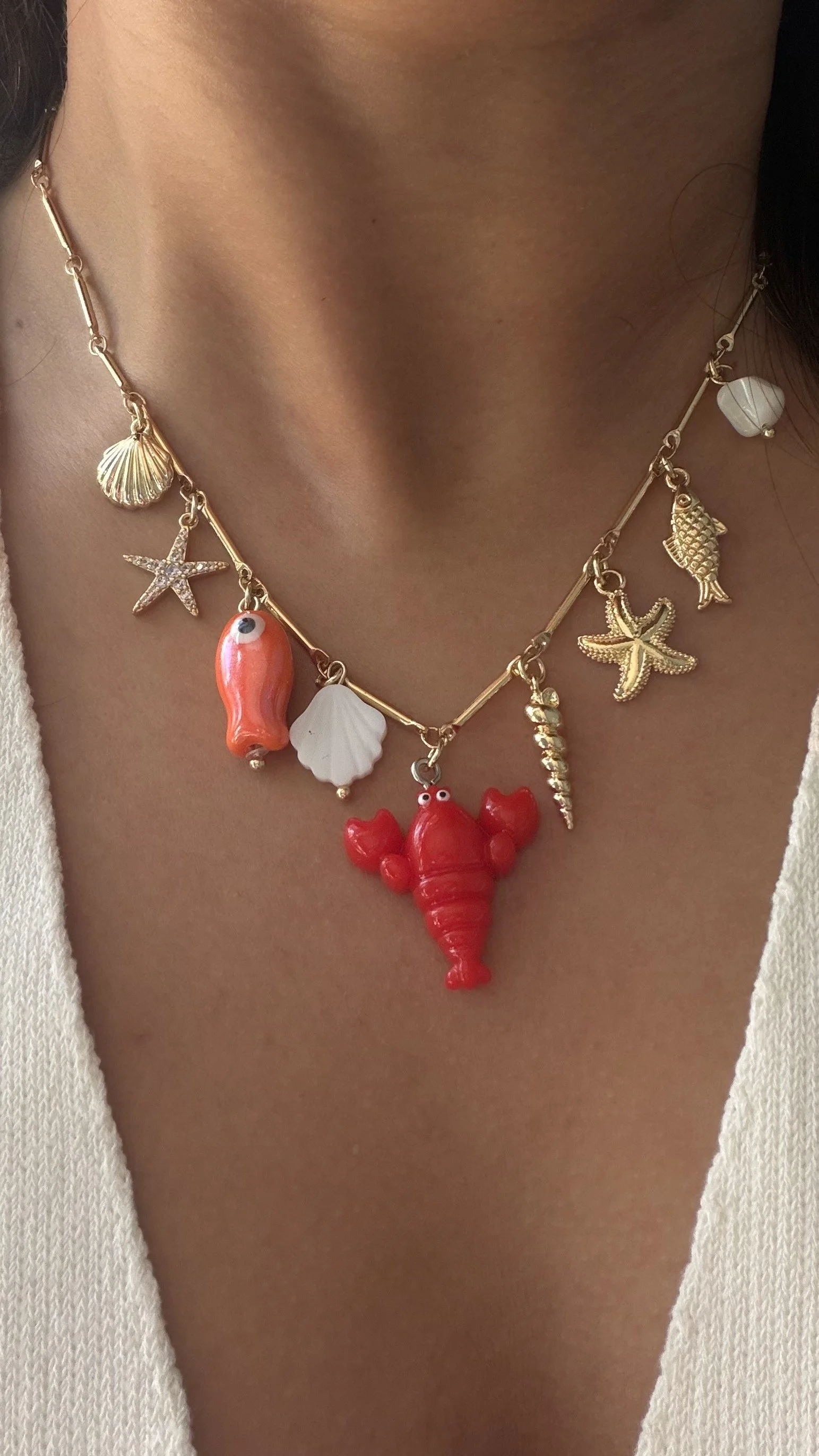 Ocean Whimsy Charms Necklace