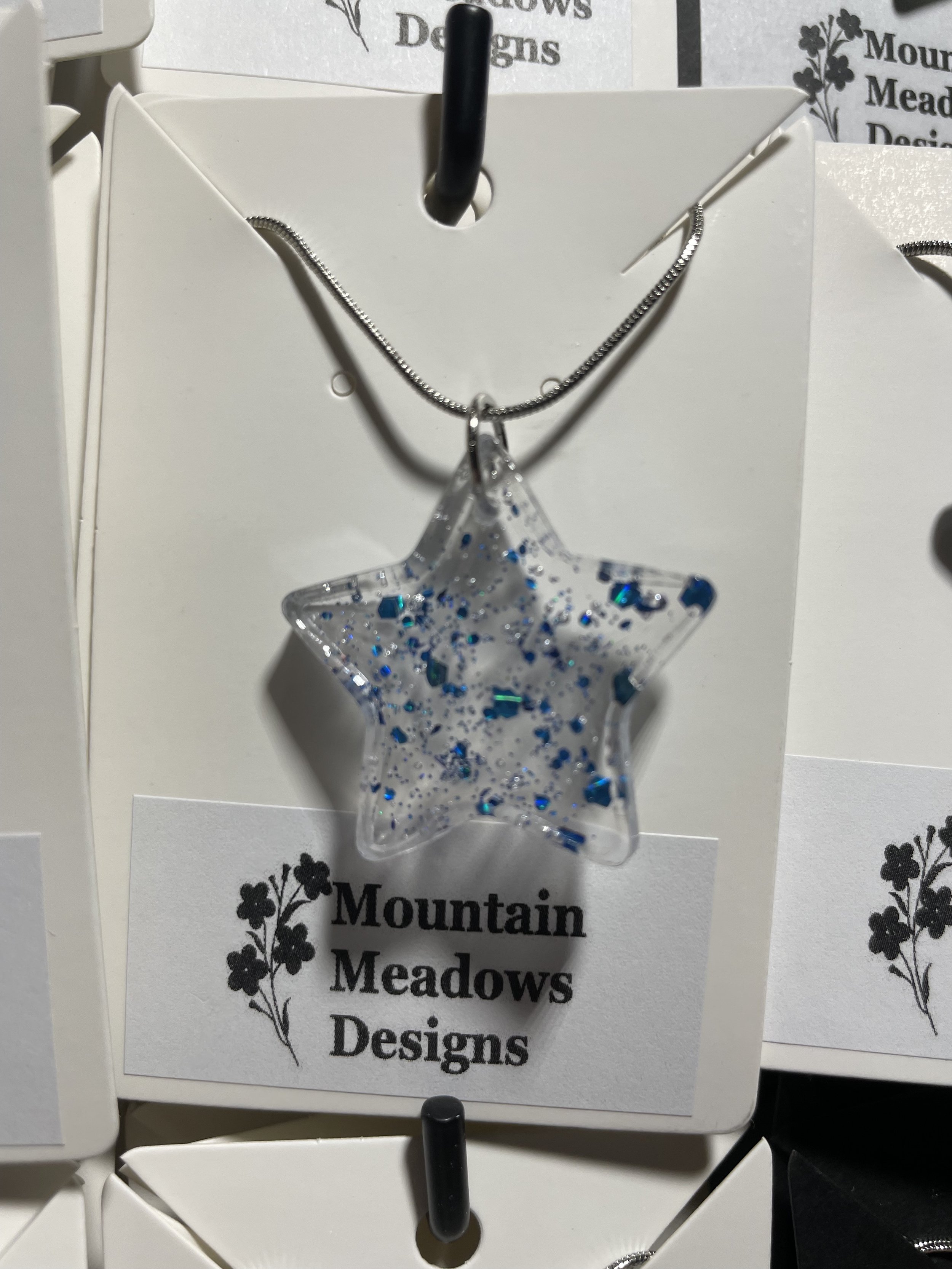 Blue Glitter Star Pendant.jpg