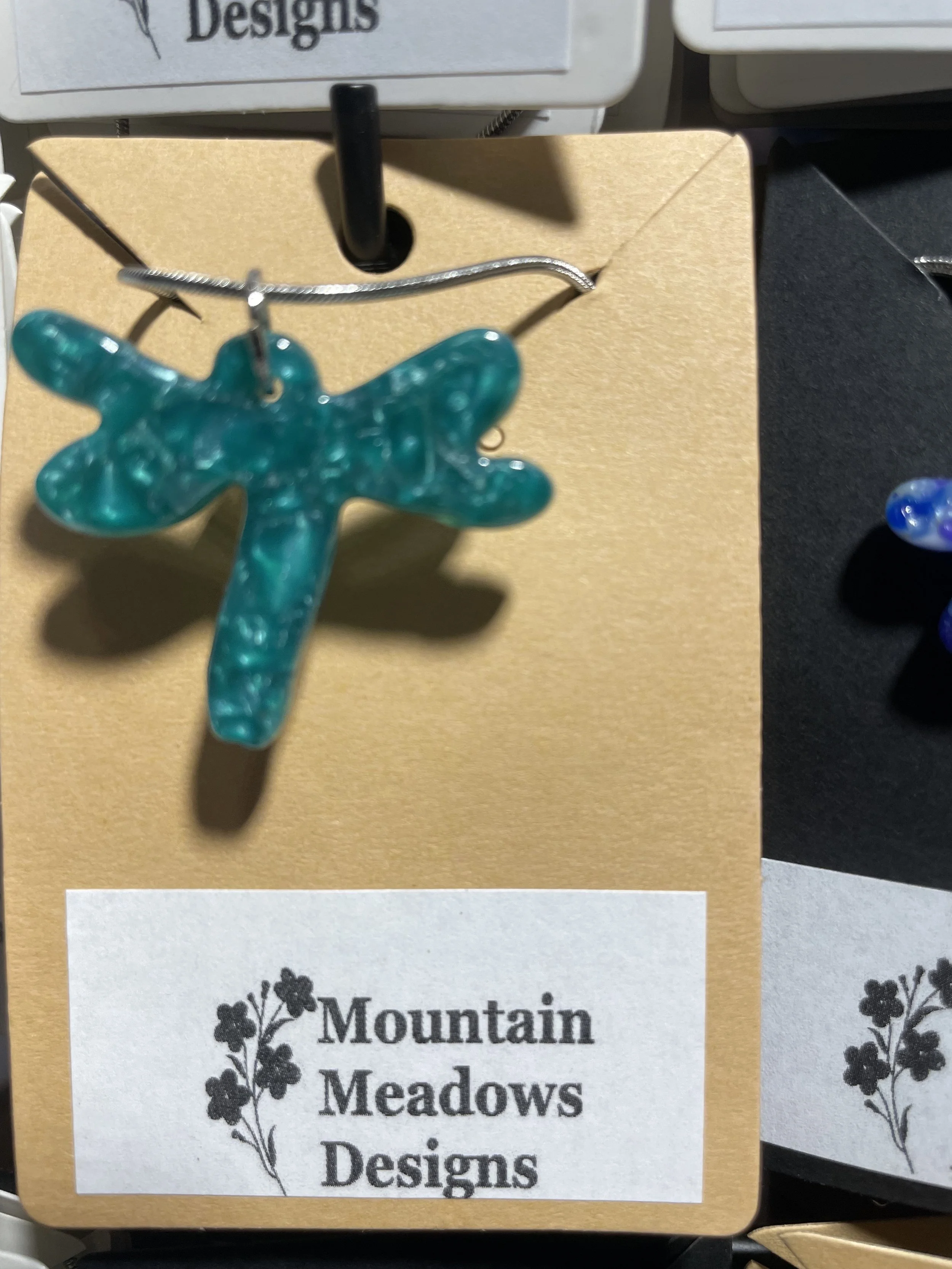 Dark Teal Pearl Dragonfly Pendant.jpg