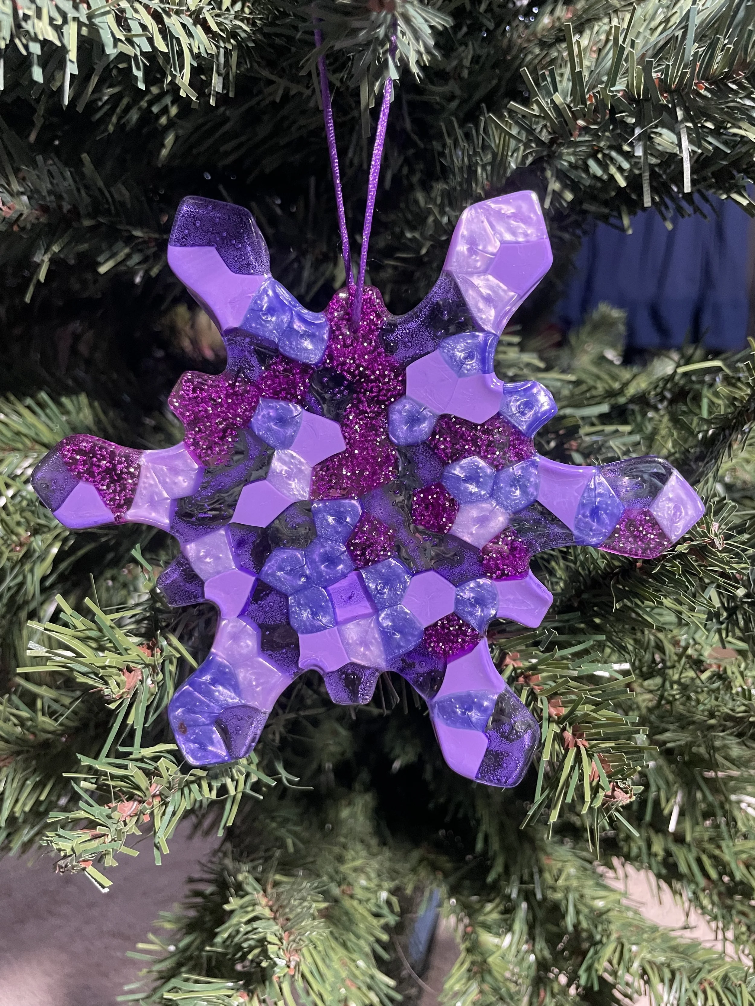 Giant Snowflake Purple Mix