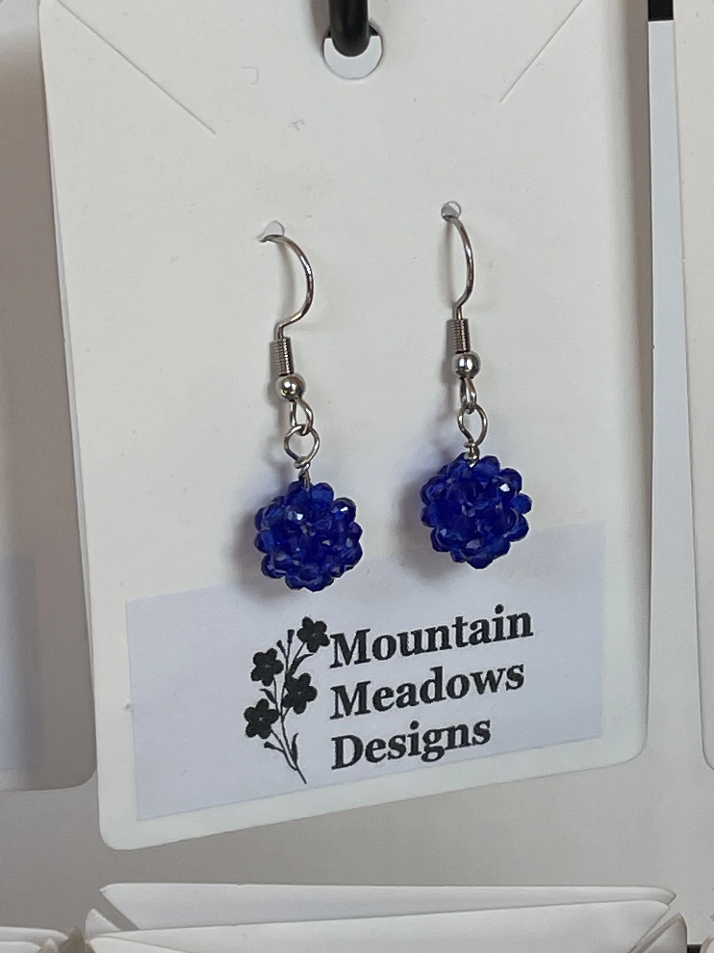 Beaded Sphere Earrings Blue.jpg