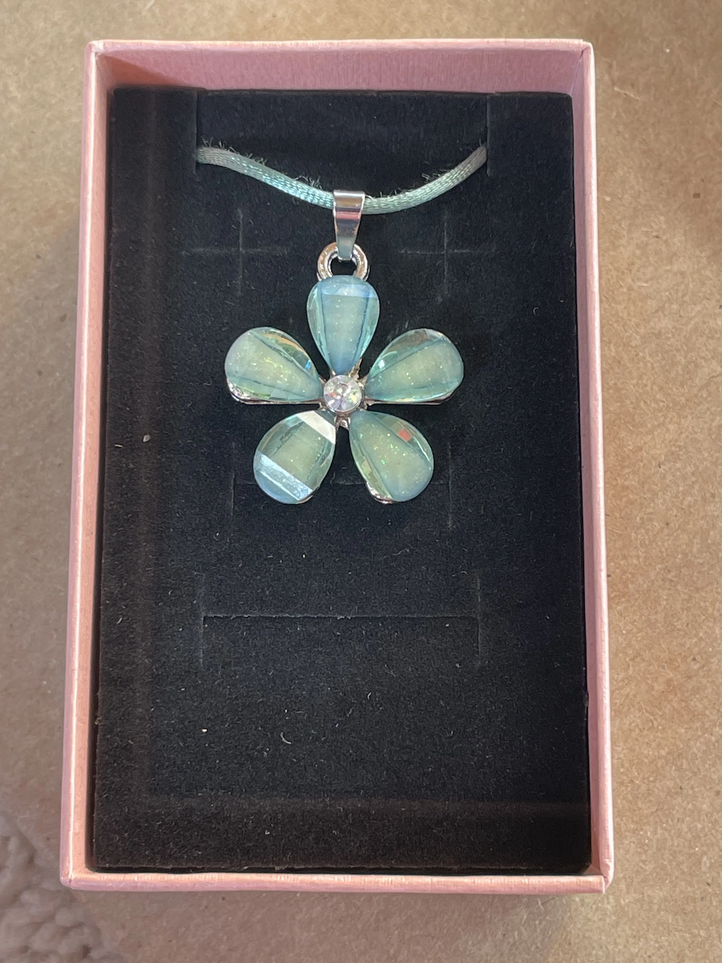 Green Flower Pendant