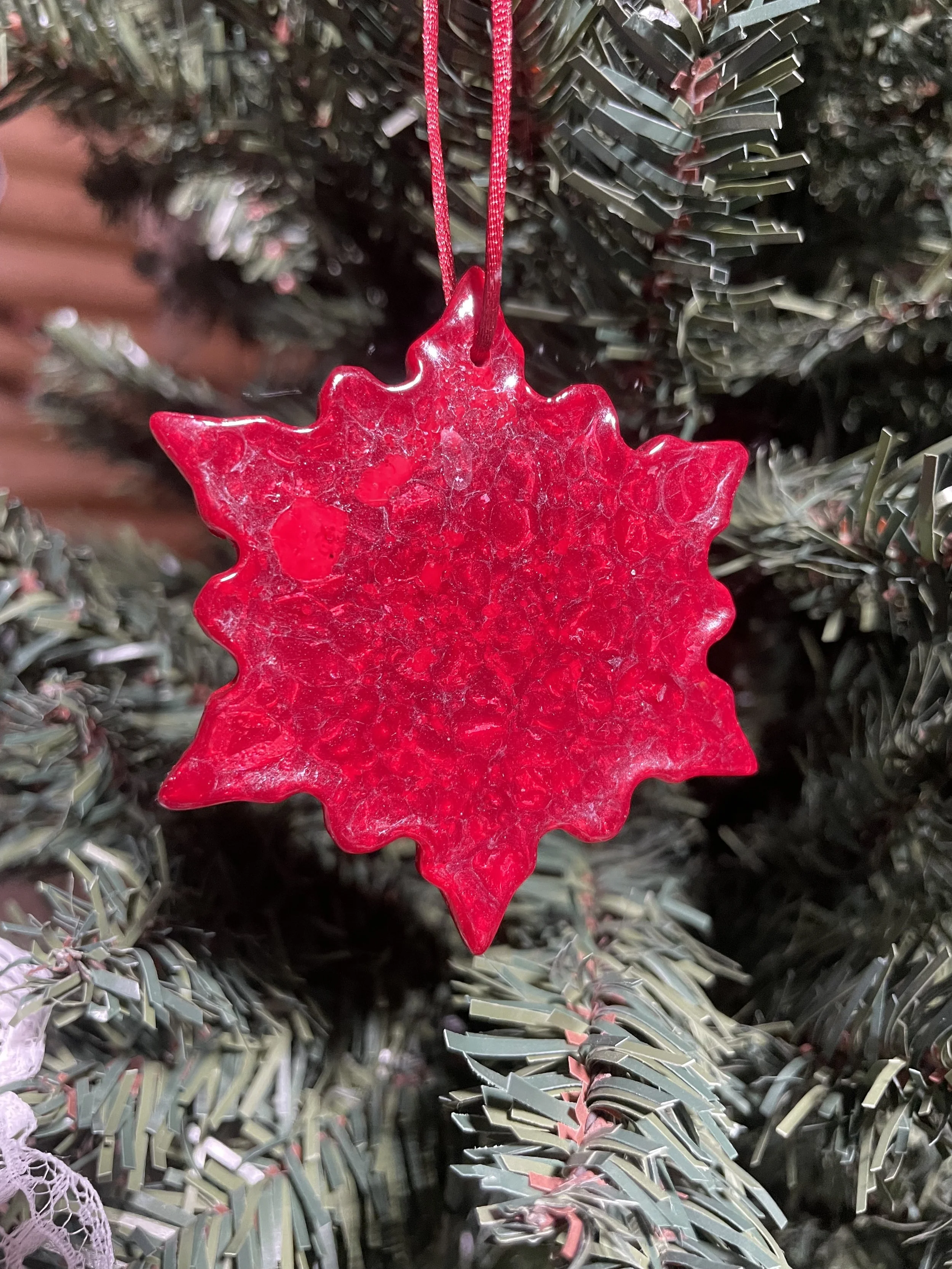 Cranberry Pearl Snowflake Ornament (large).jpg