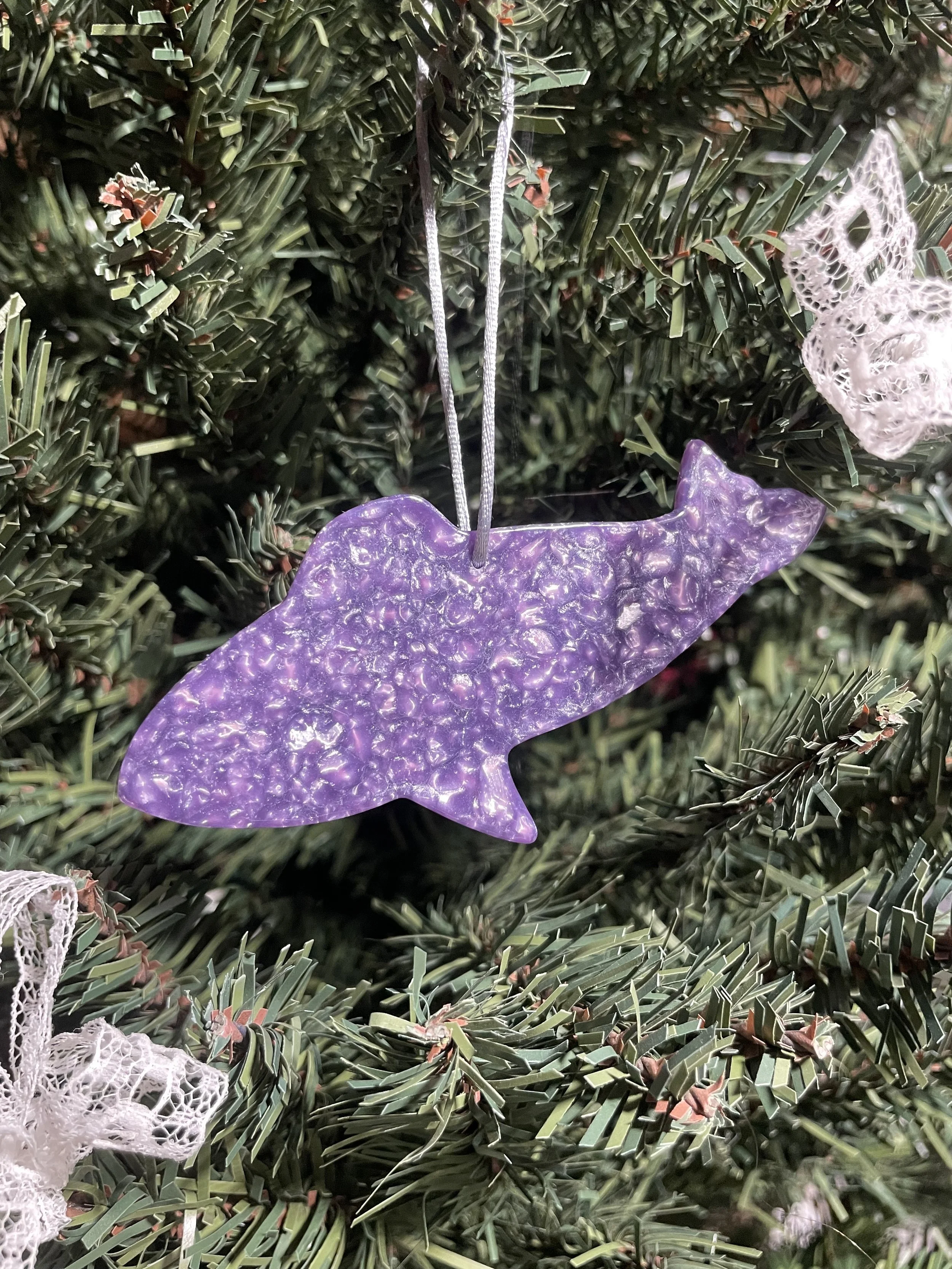 Lavender Pearl Shark Ornament.jpg