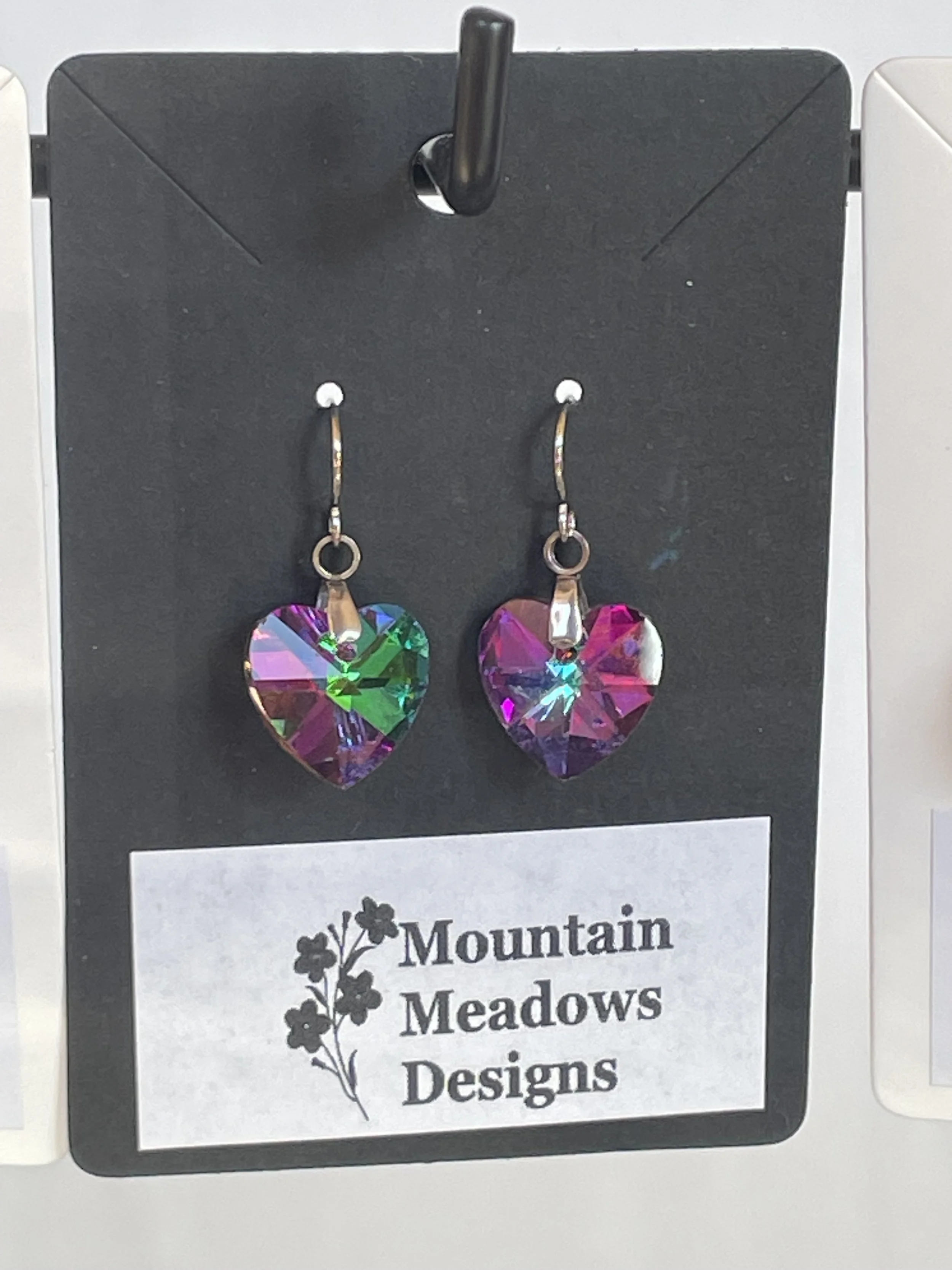 Crystal Heart Earrings