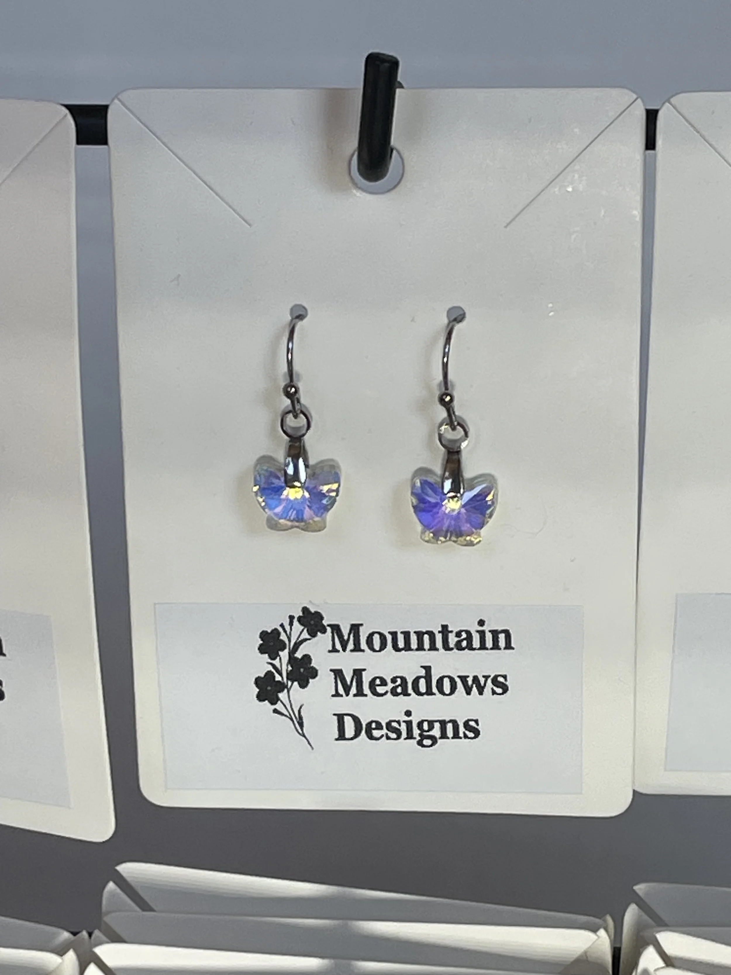 Crystal Butterfly Earrings