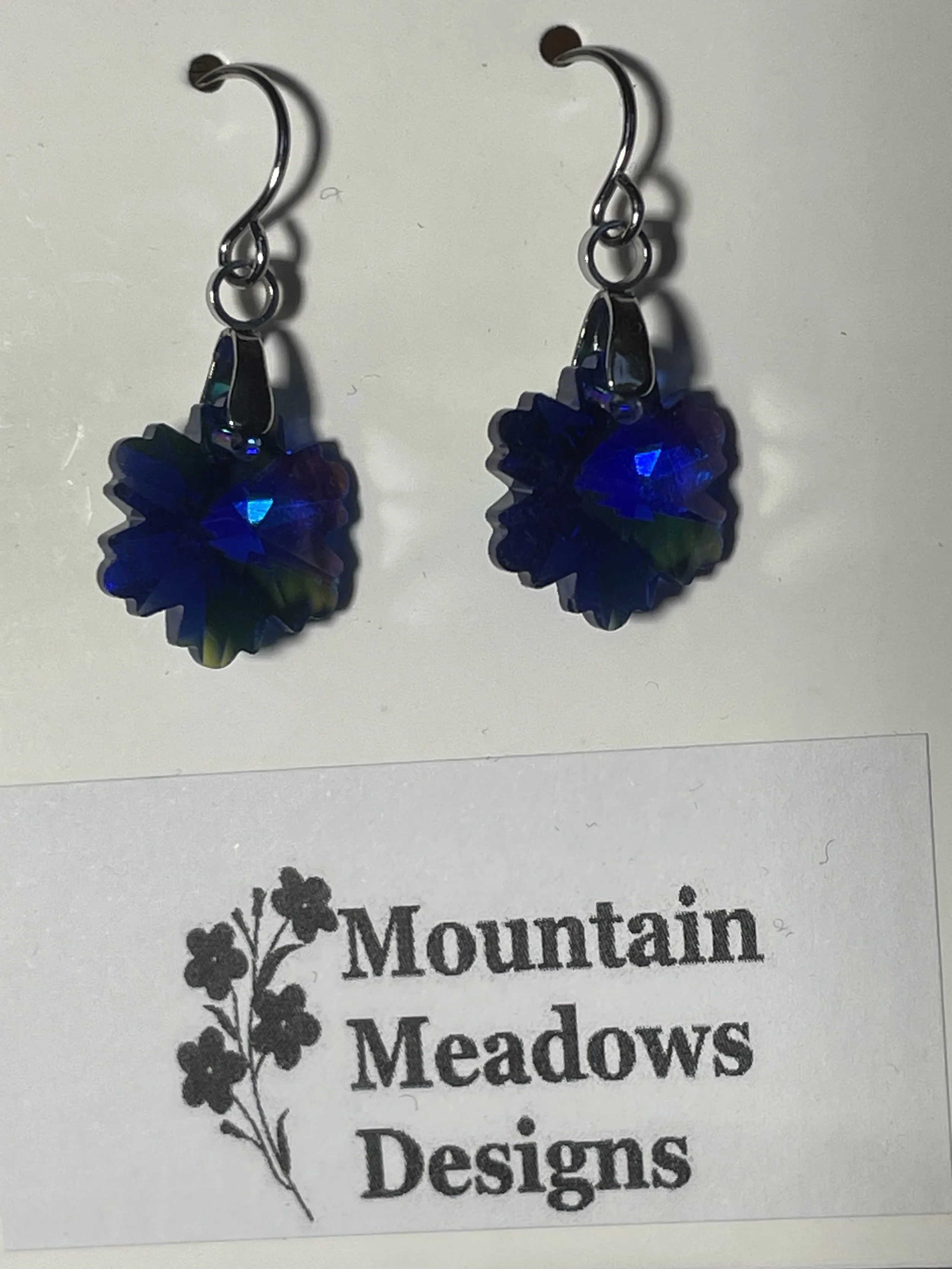 Dark Blue Crystal Snowflake Earrings (short).jpg
