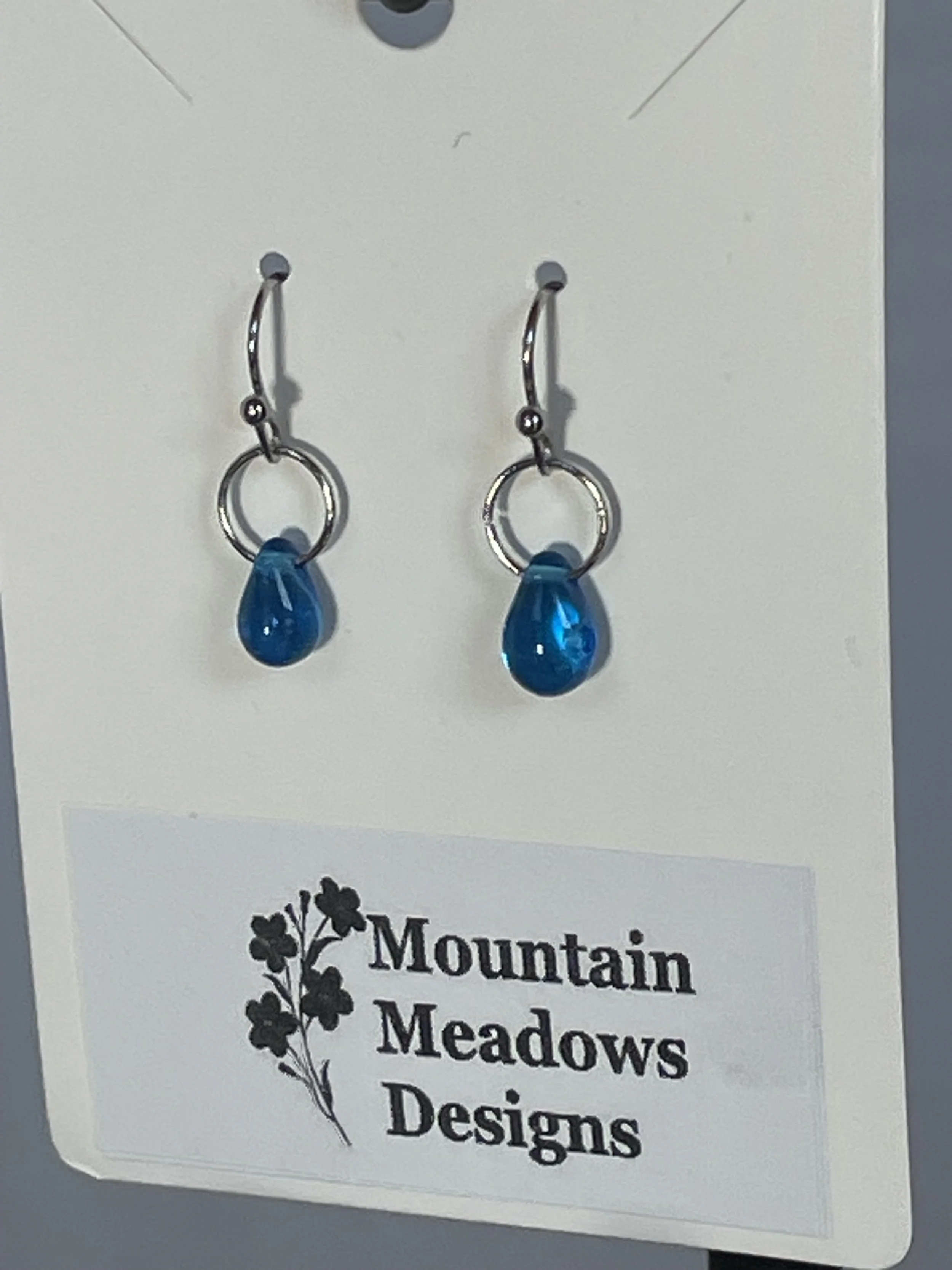 Ocean Blue Raindrop Earrings (1 ring).jpg