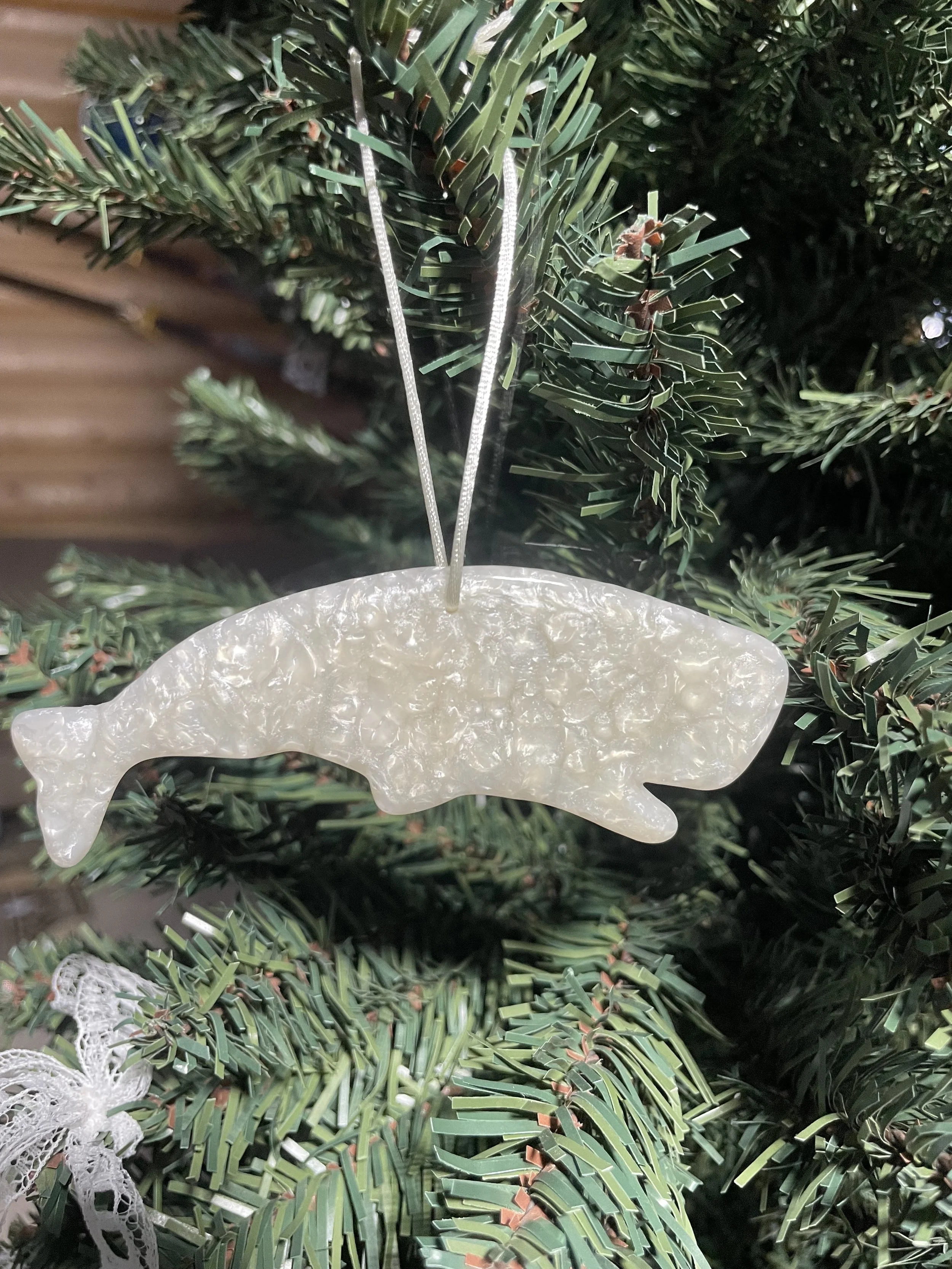 Beluga Whale Ornament