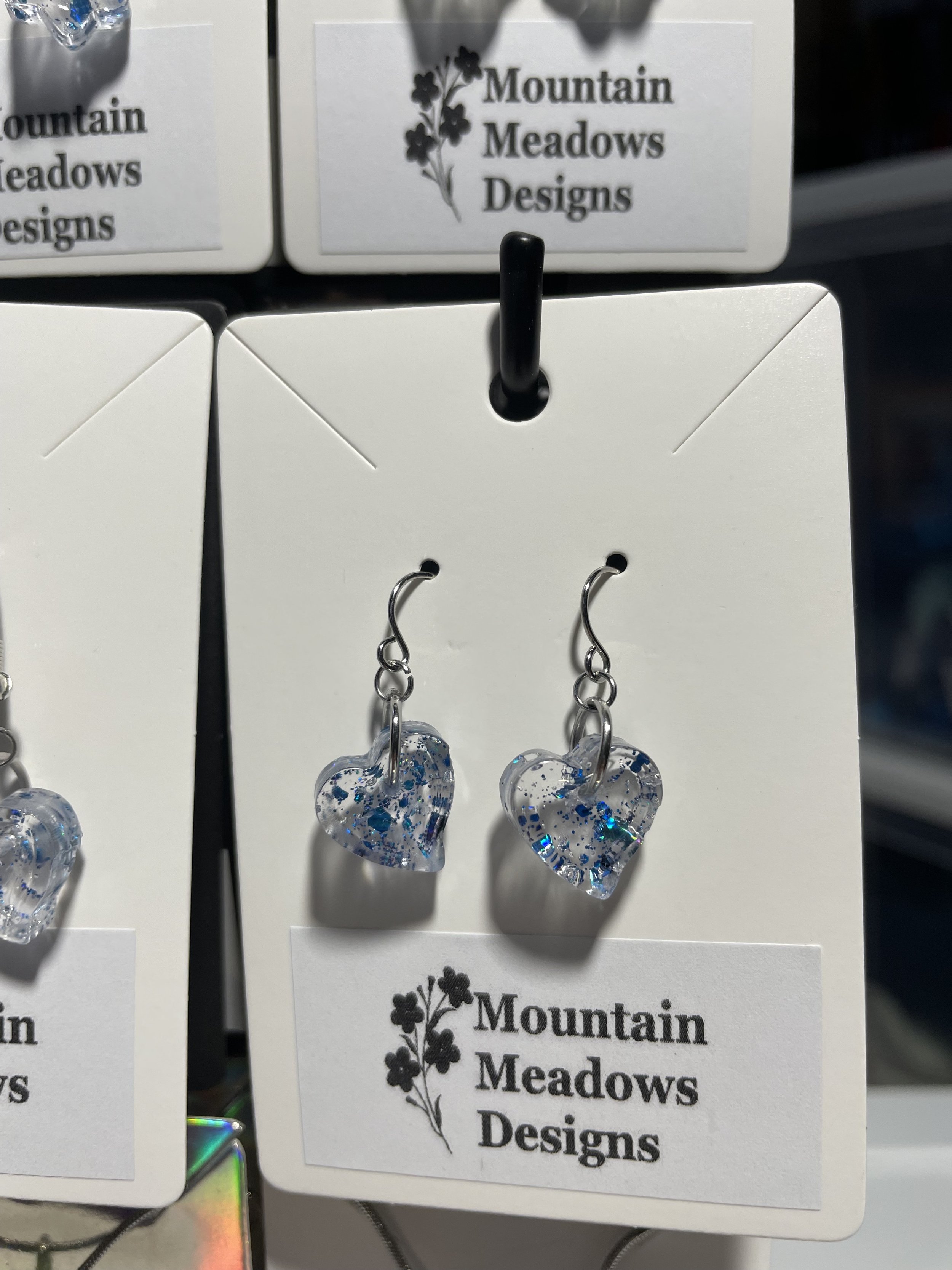 Blue Glitter Heart Earrings (short).jpg