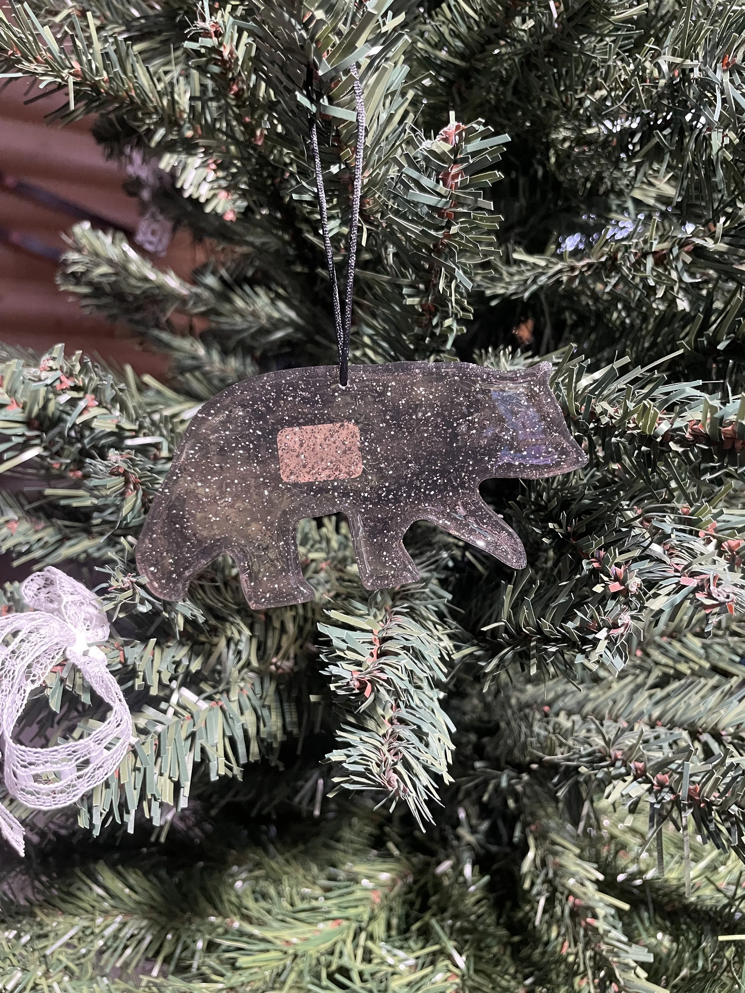 Jet Sparkle Black Bear Ornament.jpg