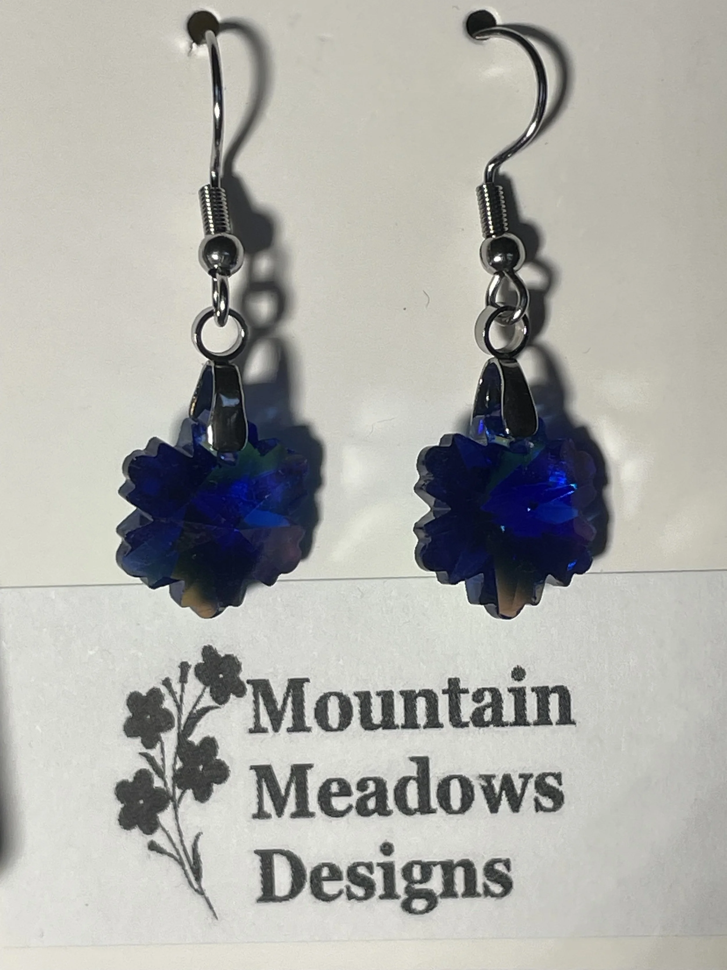 Dark Blue Snowflake Crystal Earrings (long).jpg