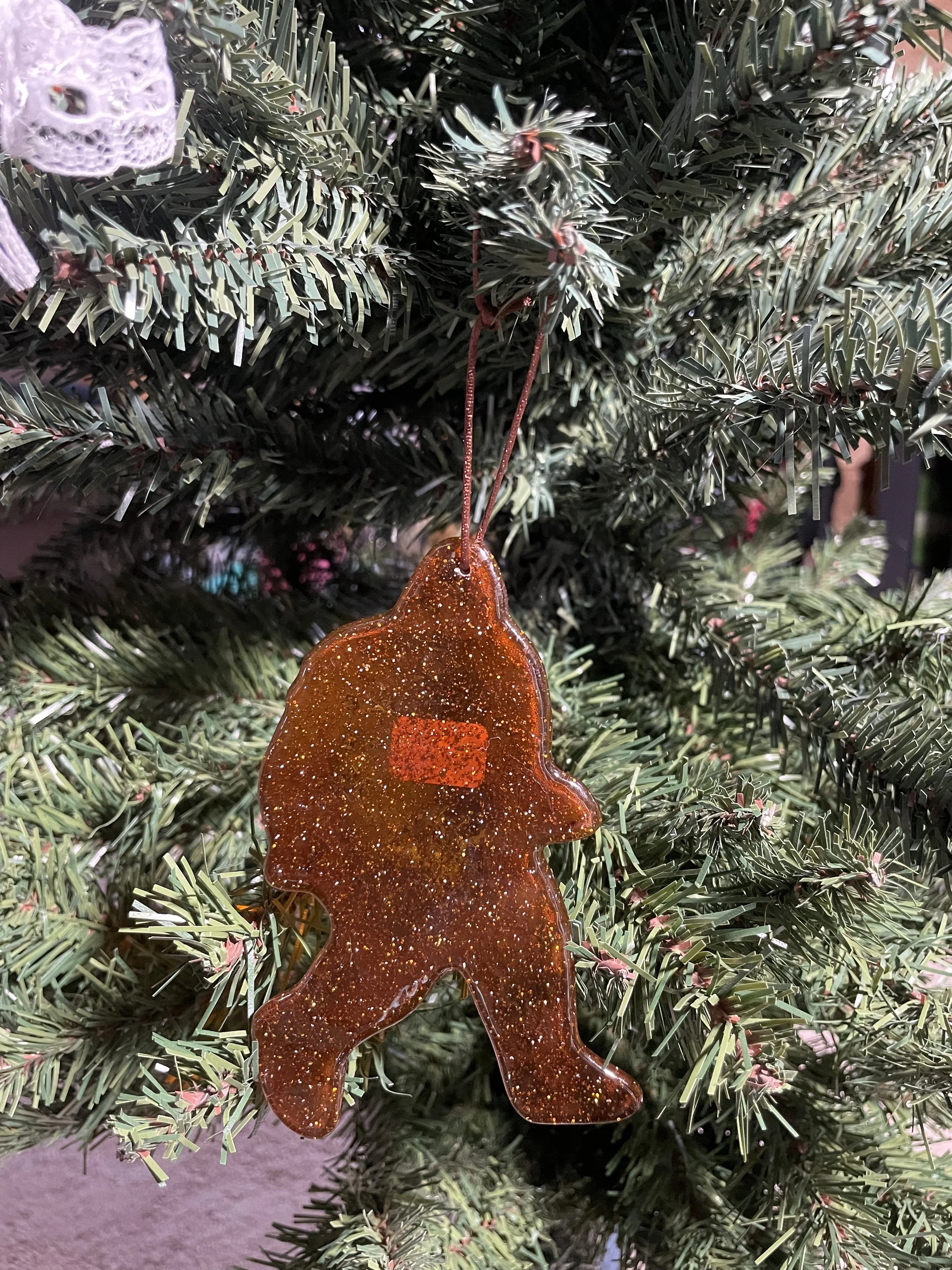 Sparkly Sasquatch Ornament