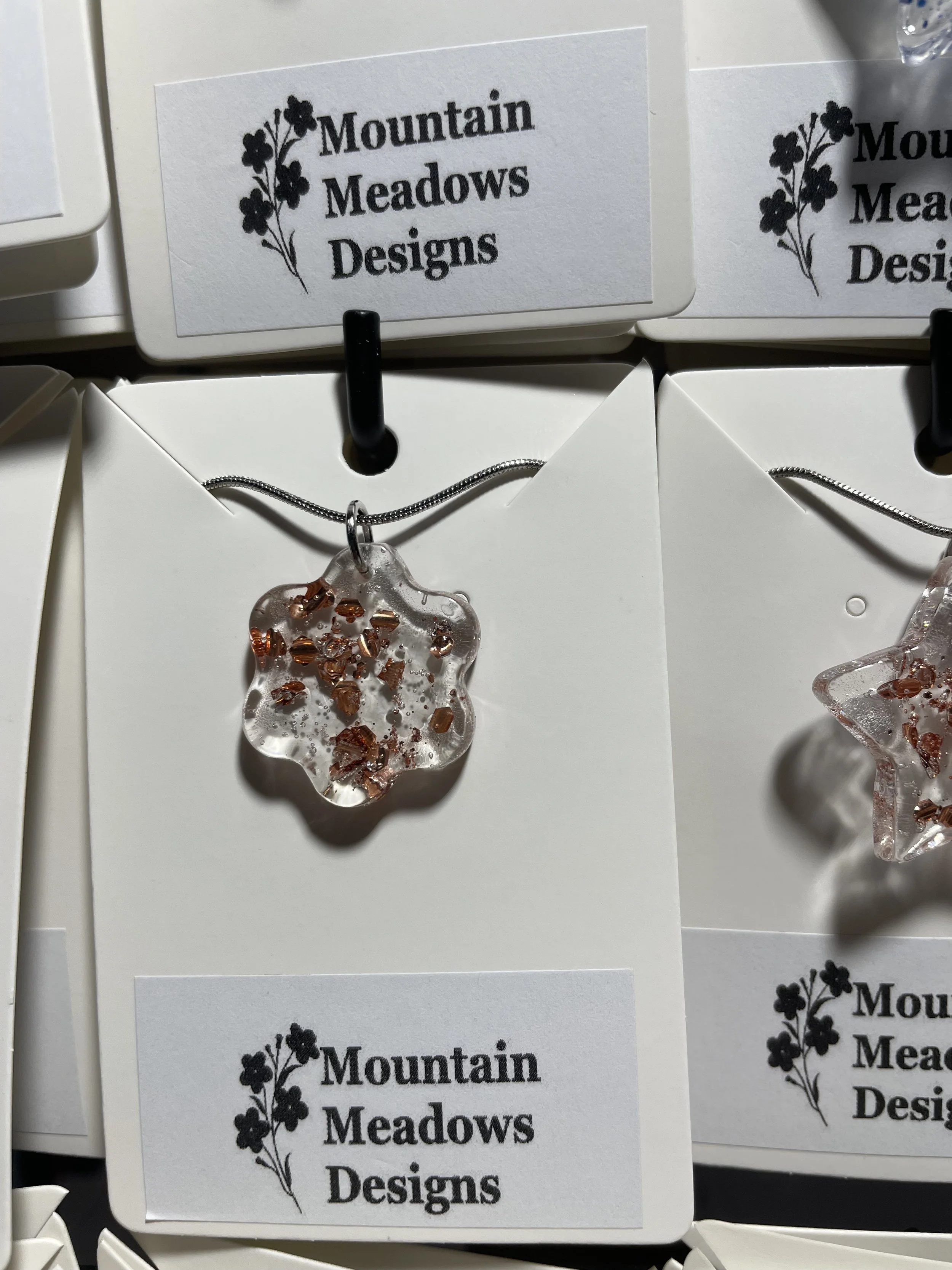 Rose Gold Glitter Flower Pendant.jpg