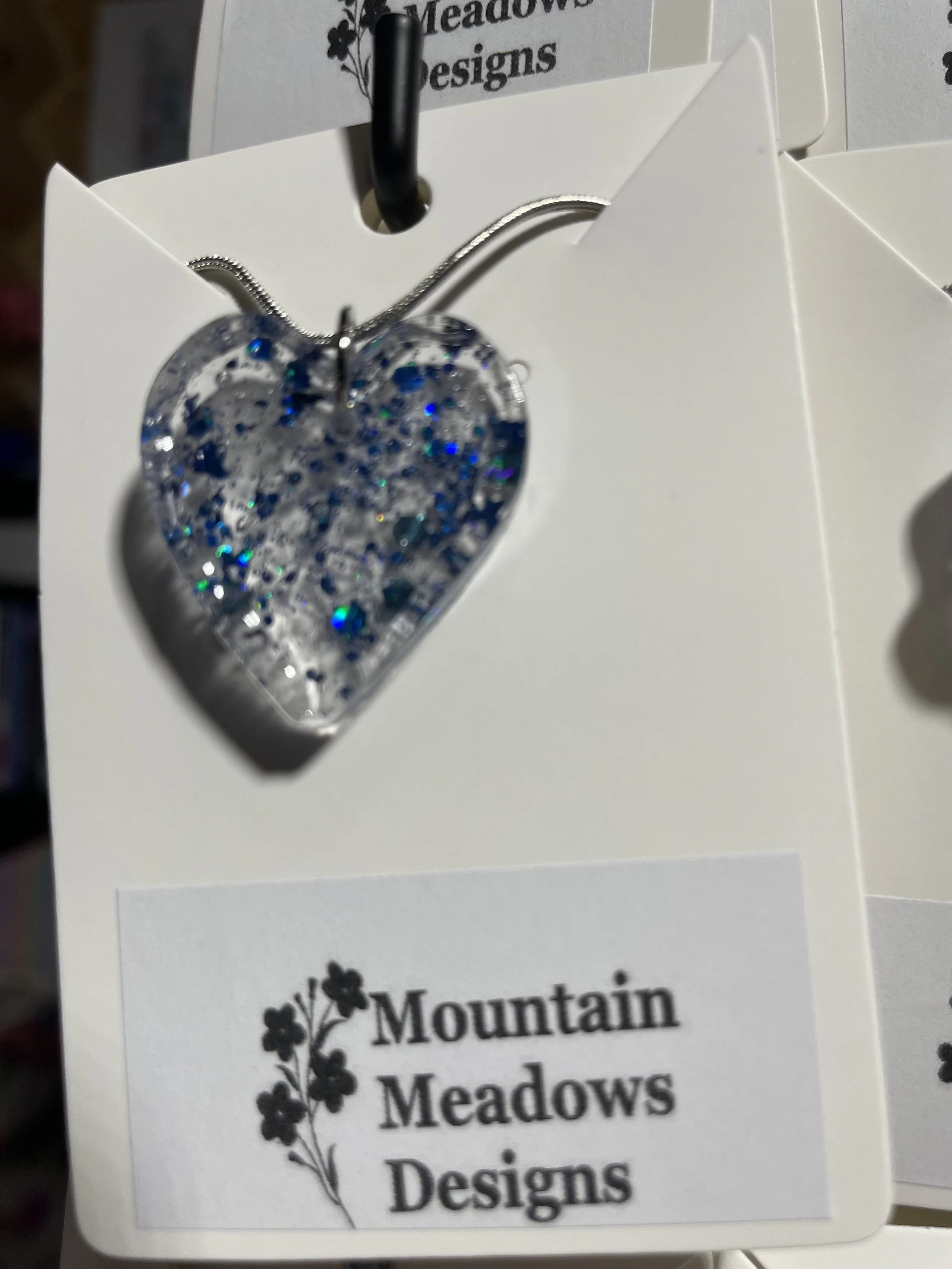 Blue Glitter Heart Pendant.jpg